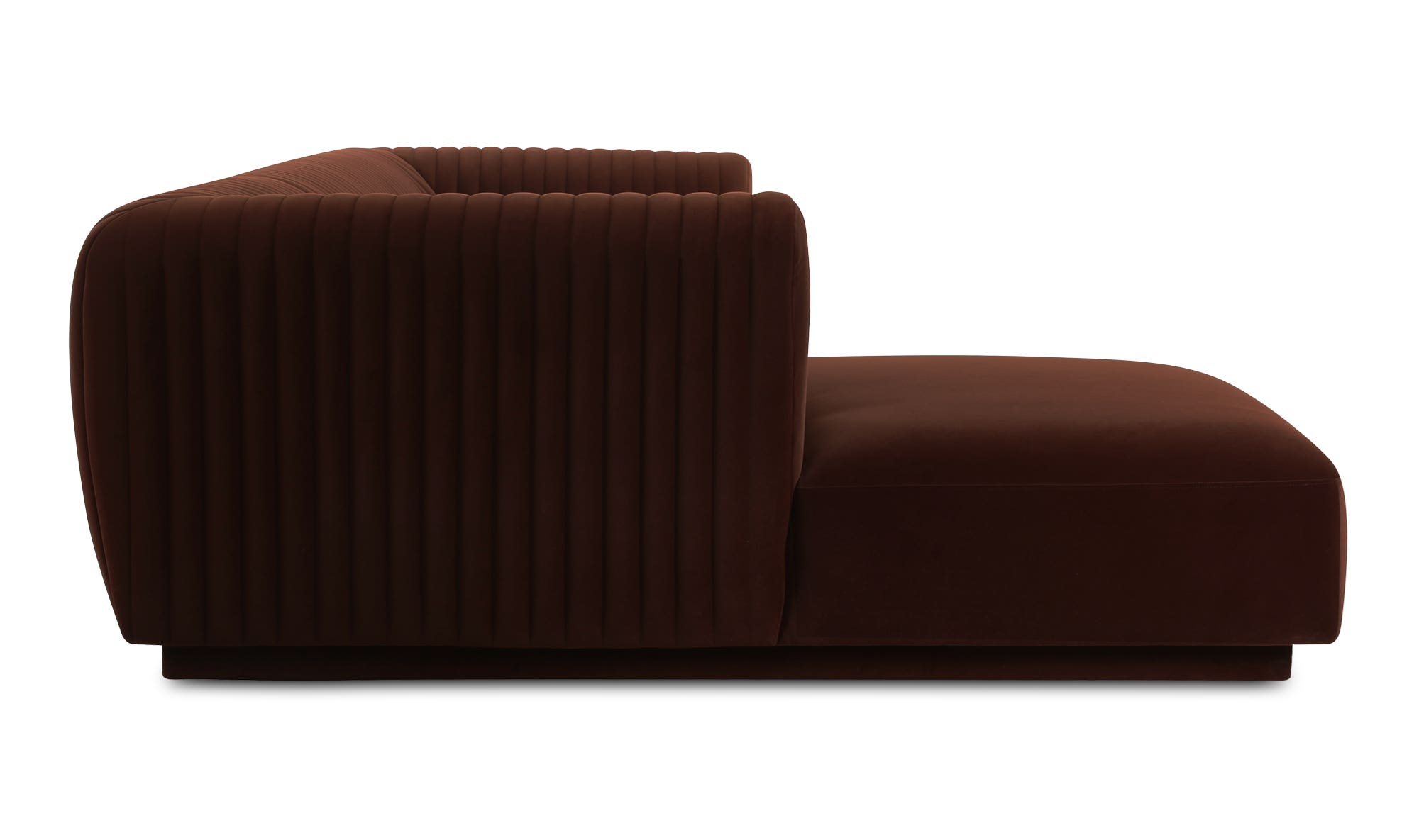 Moe's Zandro Contemporary Left Arm Sectional - Warm Brown