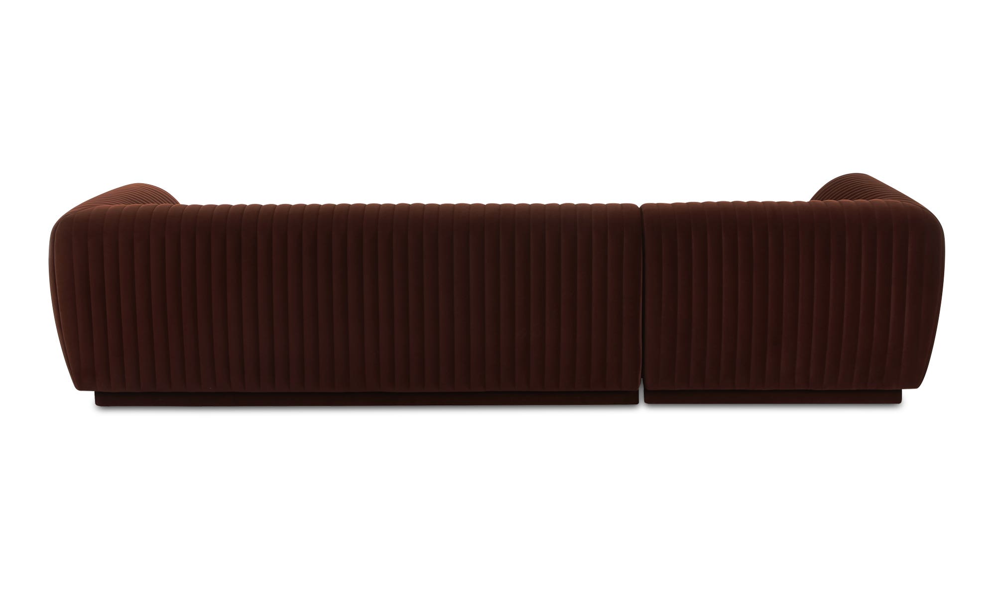 Moe's Zandro Contemporary Left Arm Sectional - Warm Brown