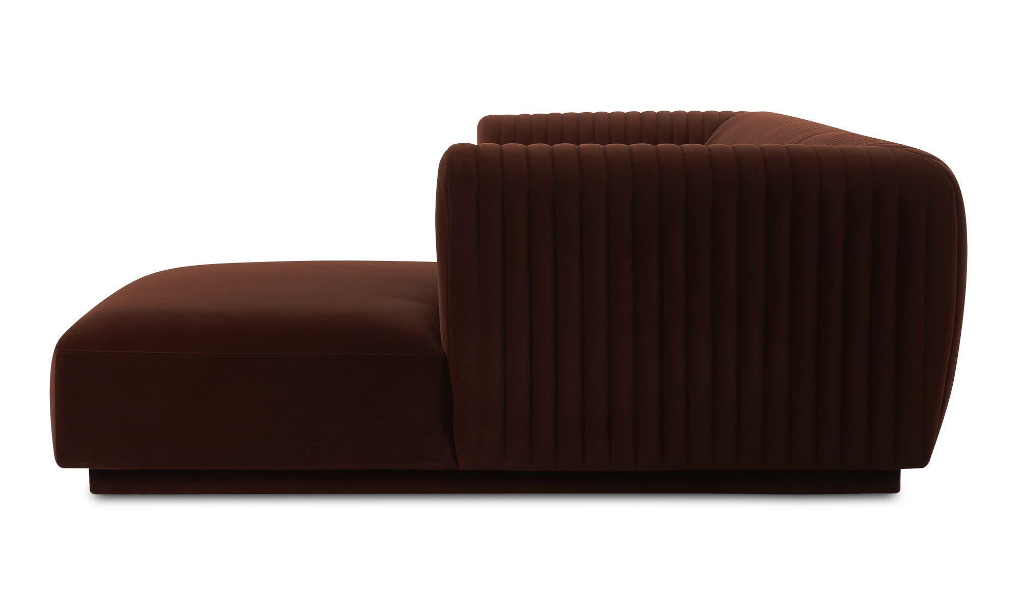 Moe's Zandro Contemporary Right Arm Sectional - Warm Brown