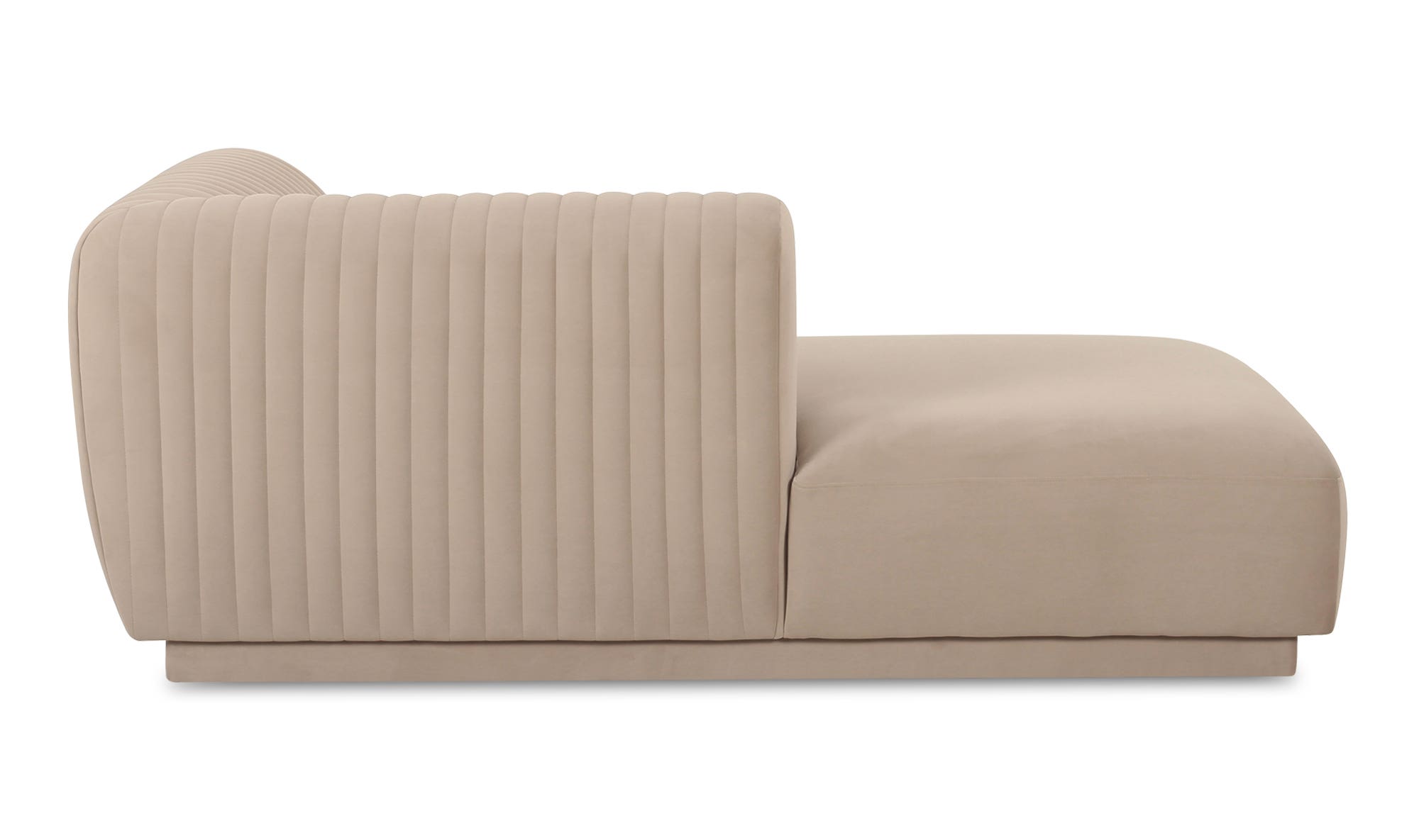 Moe's Zandro Contemporary Left Arm Sectional - Beige