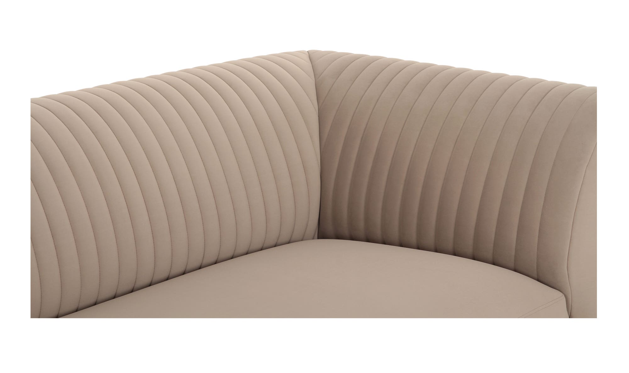 Moe's Zandro Contemporary Left Arm Sectional - Beige