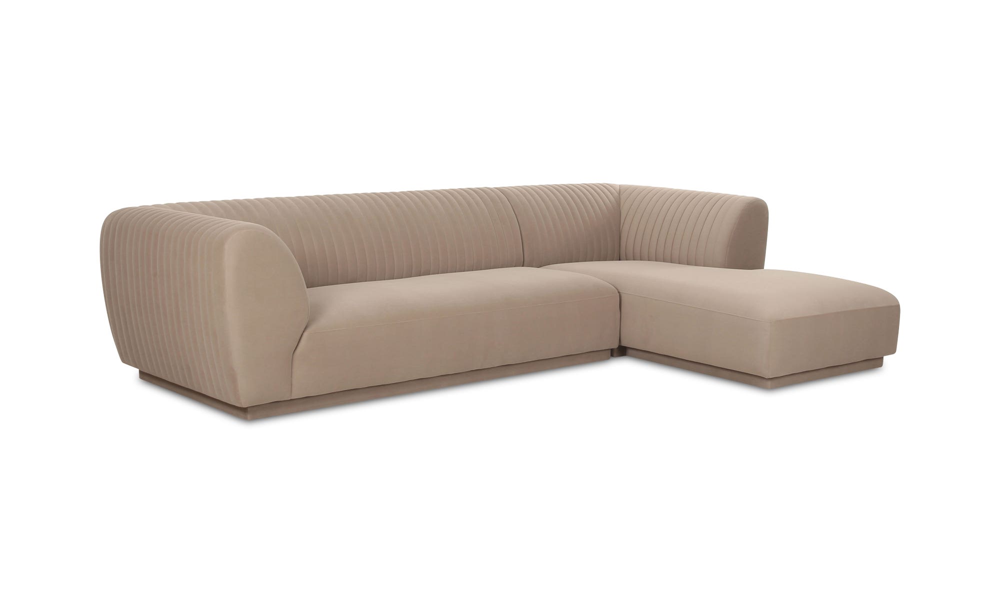 Moe's™ Zandro Contemporary Right Arm Sectional - Beige