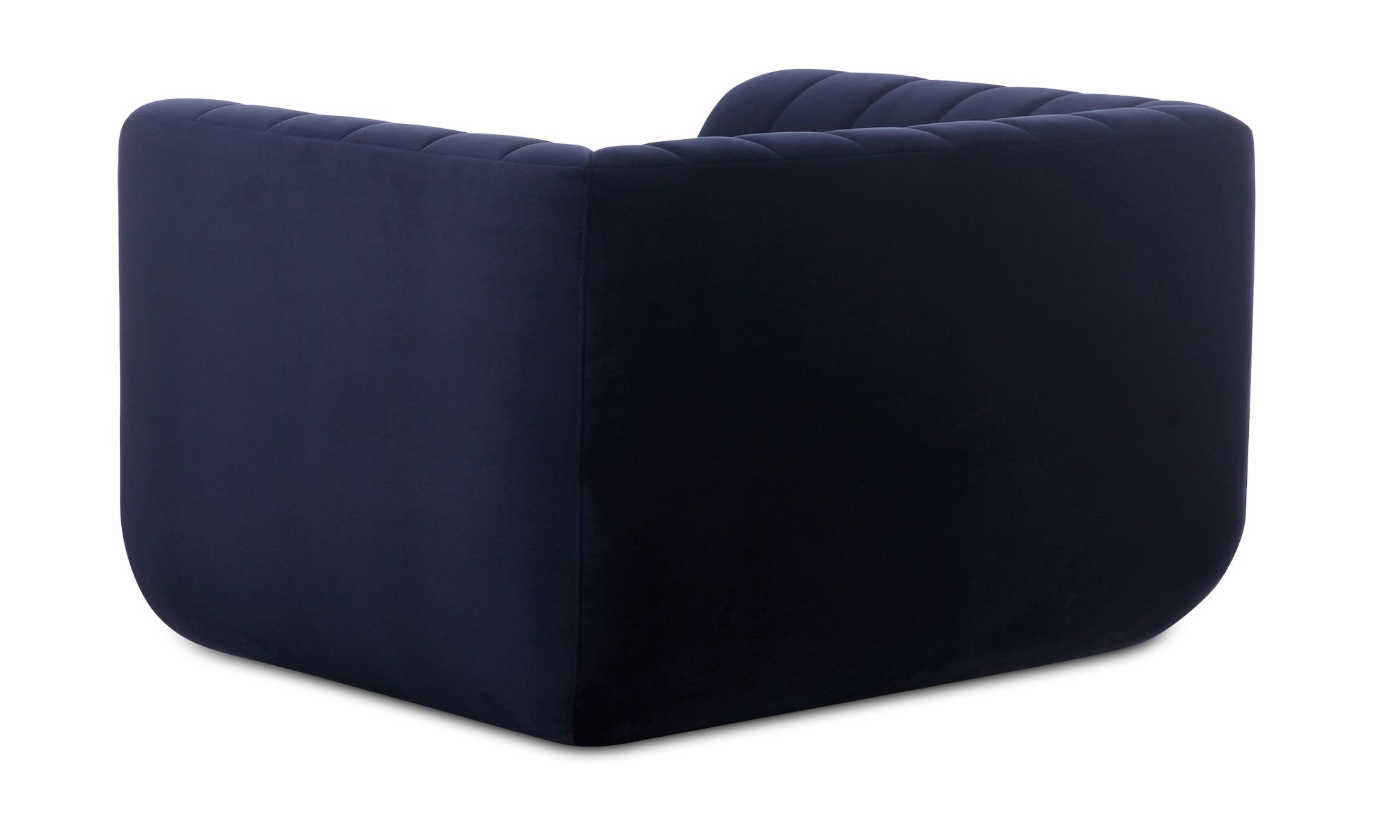 Moe's Rosy Contemporary Lounge Chair - Deep Blue