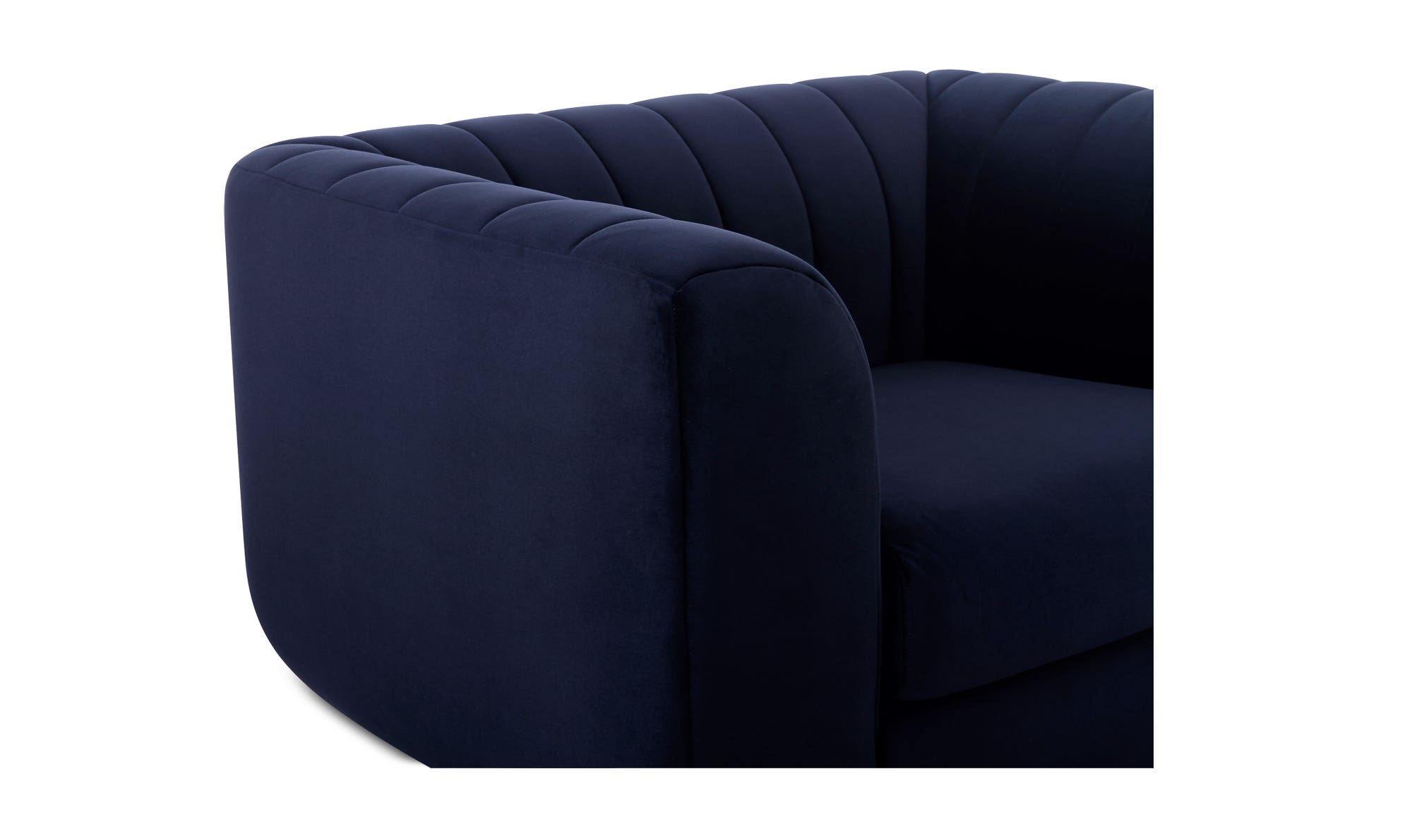 Moe's Rosy Contemporary Lounge Chair - Deep Blue