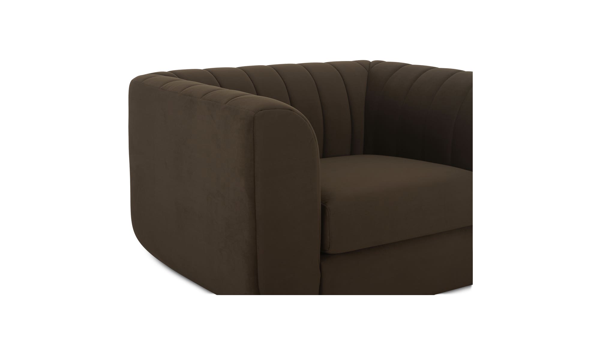 Moe's Rosy Contemporary Lounge Chair - Dark Brown