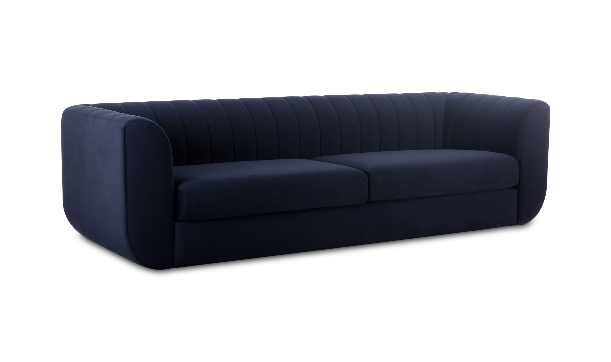 Moe's Rosy Contemporary Sofa - Deep Blue