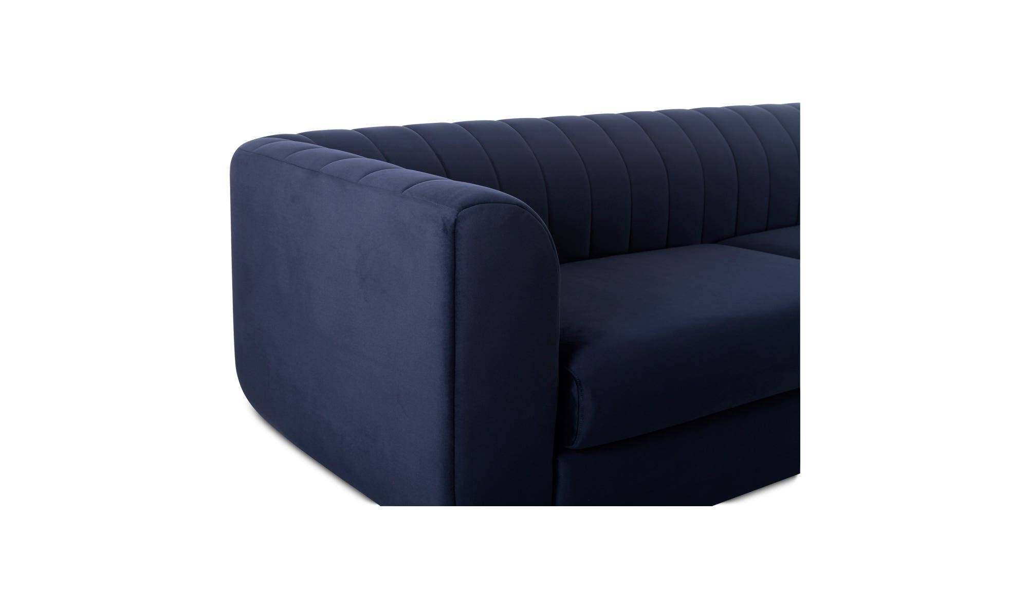 Moe's Rosy Contemporary Sofa - Deep Blue