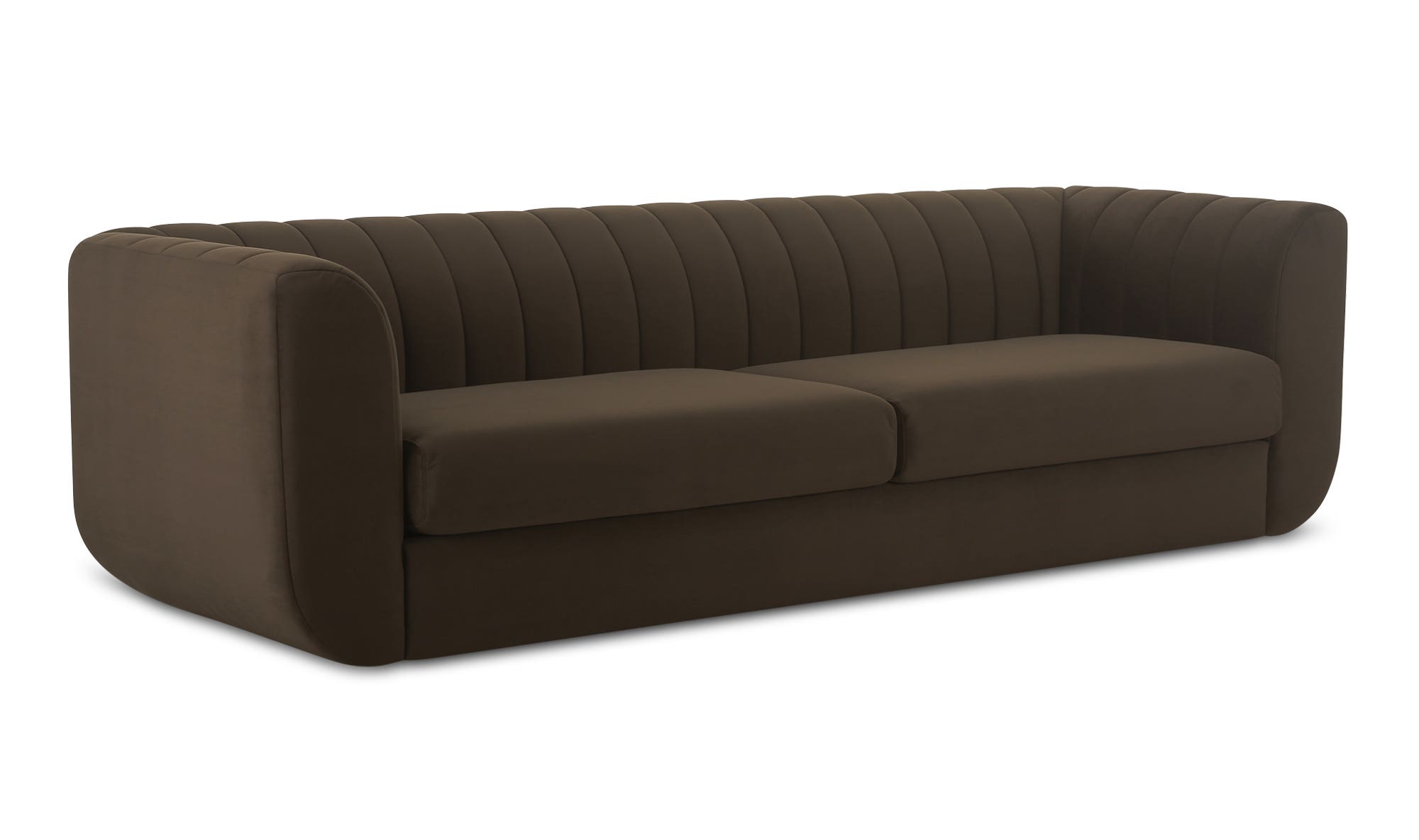 Moe's Rosy Contemporary Sofa - Dark Brown