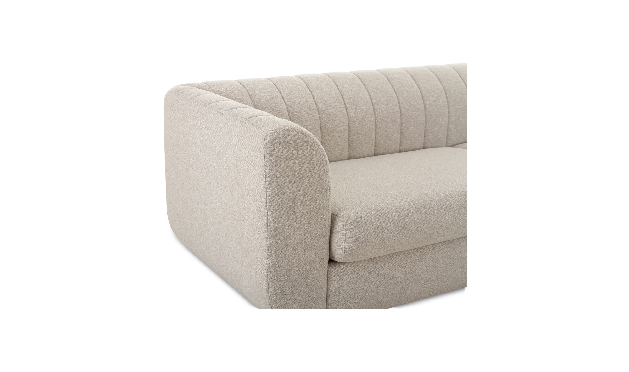 Moe's Rosy Contemporary Sofa - Oatmeal