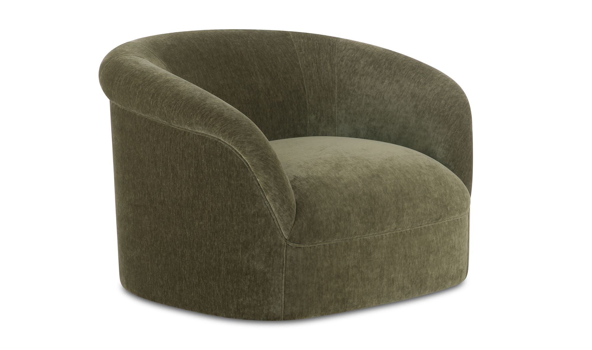 Moe's Thora Contemporary Lounge Chair - Dark Green