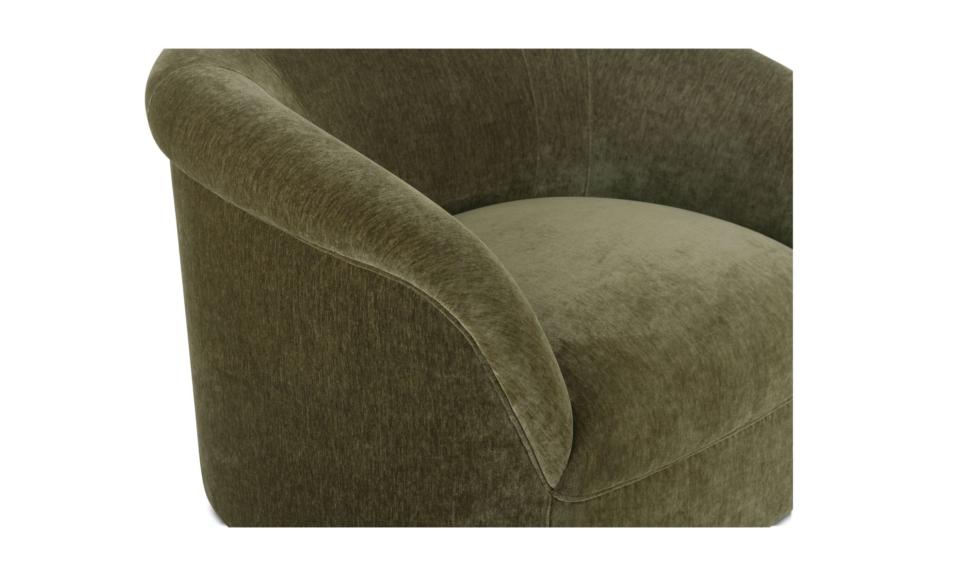 Moe's Thora Contemporary Lounge Chair - Dark Green