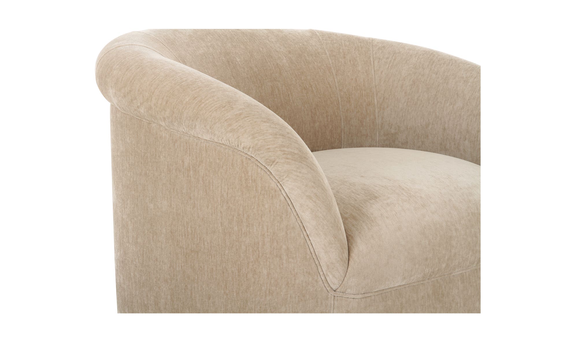 Moe's Thora Contemporary Lounge Chair - Beige