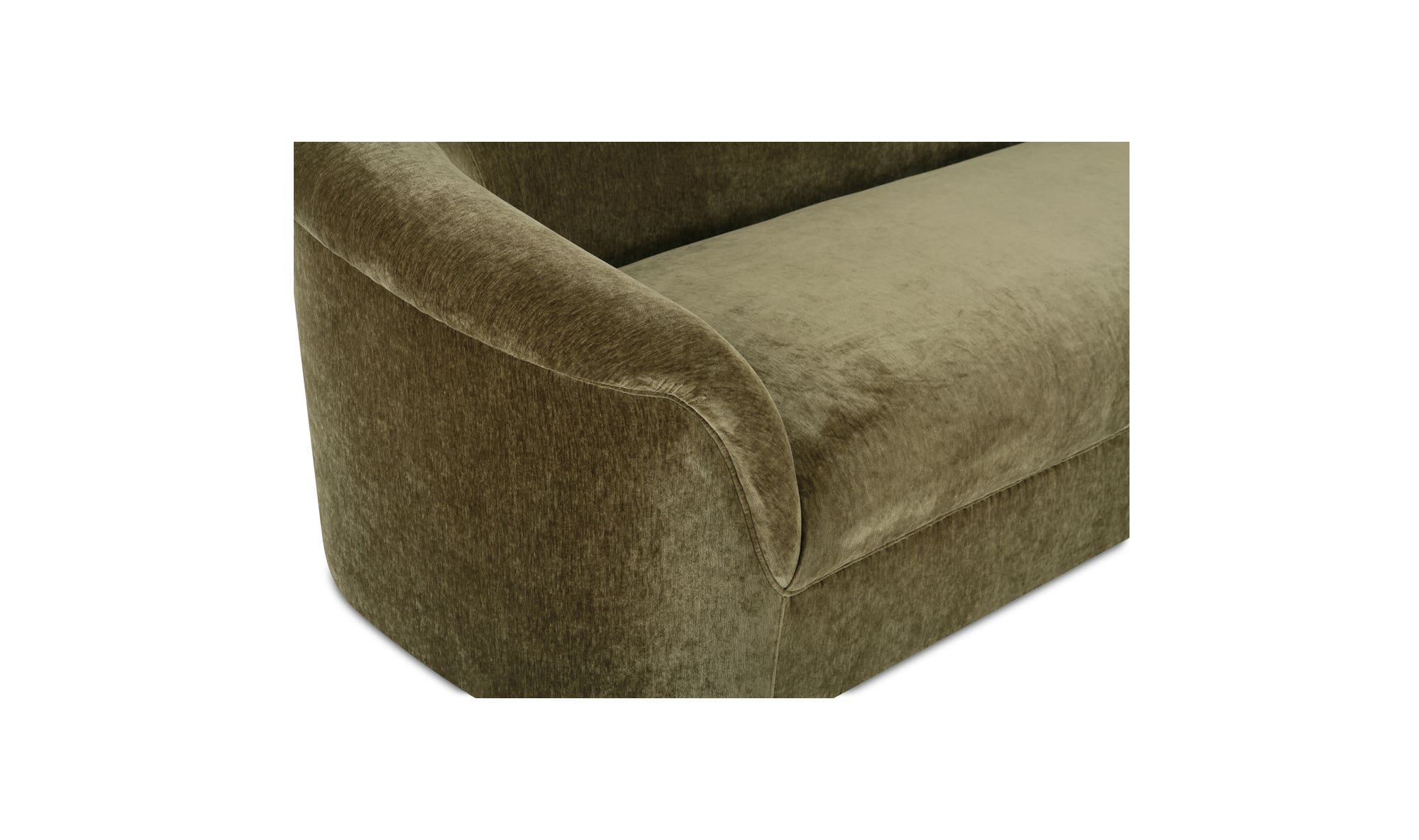 Moe's Thora Contemporary Sofa - Dark Green