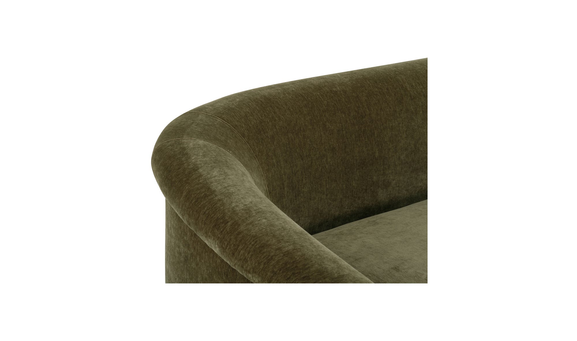 Moe's Thora Contemporary Sofa - Dark Green