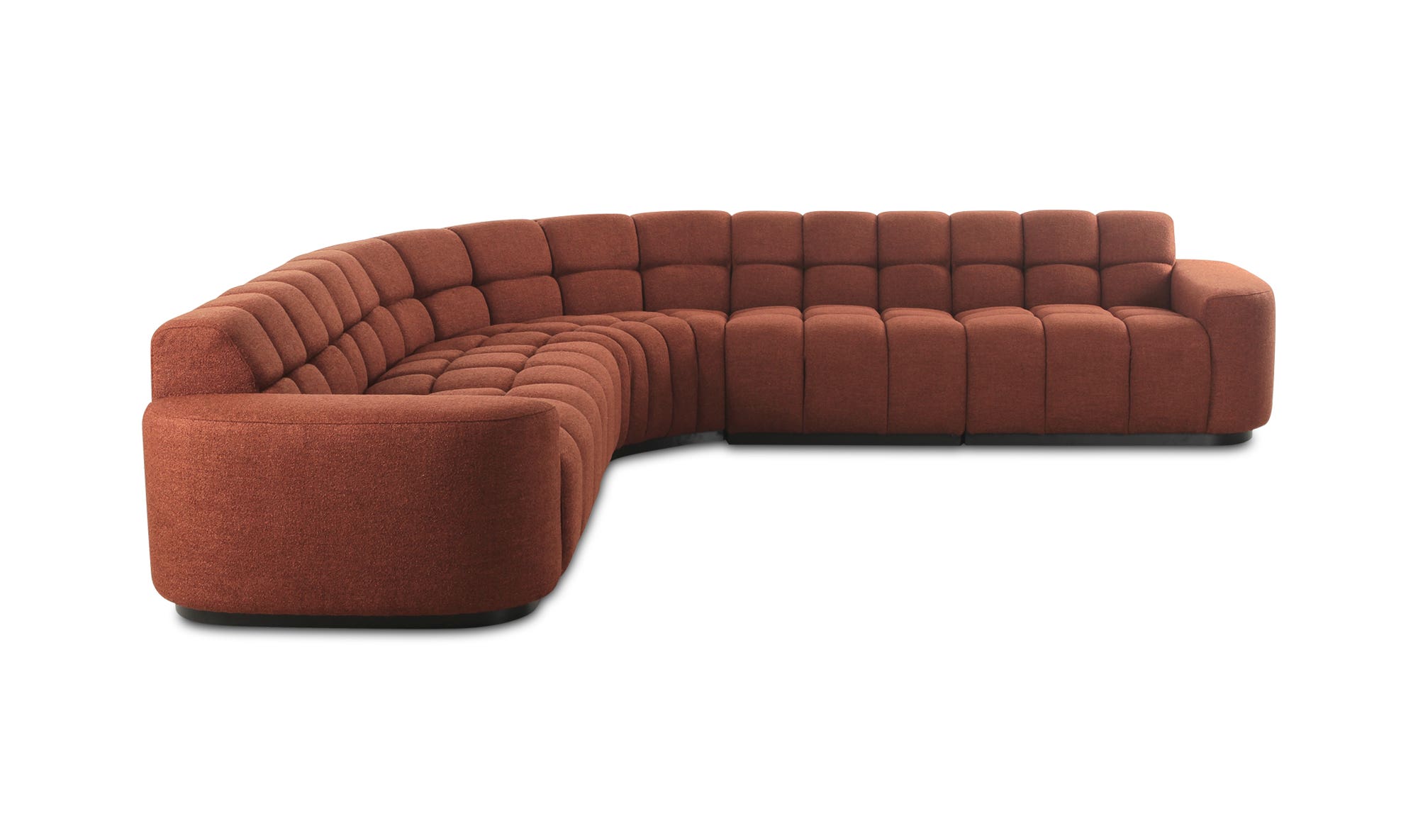 Moe's Roman Contemporary Sectional - Rust