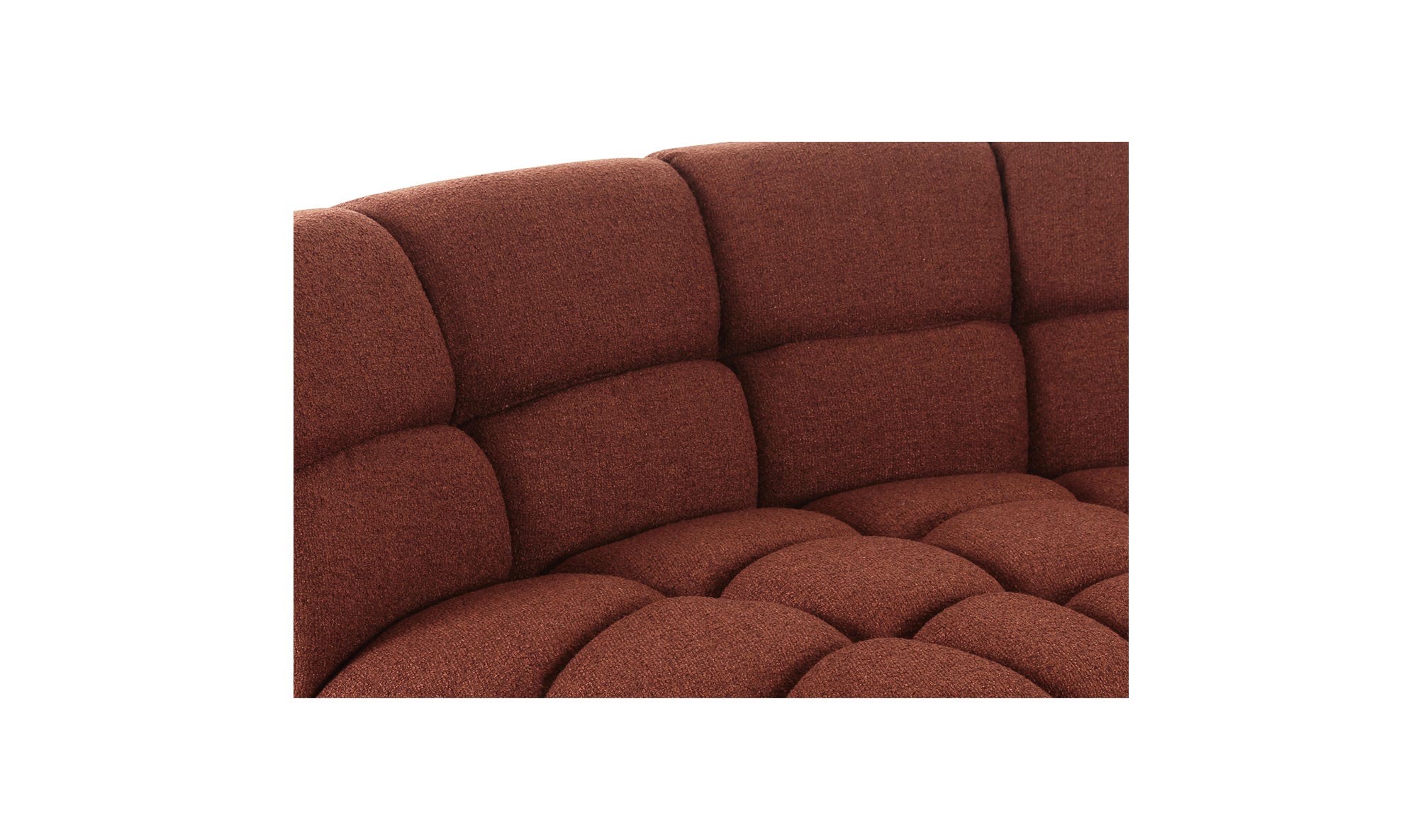 Moe's Roman Contemporary Sectional - Rust