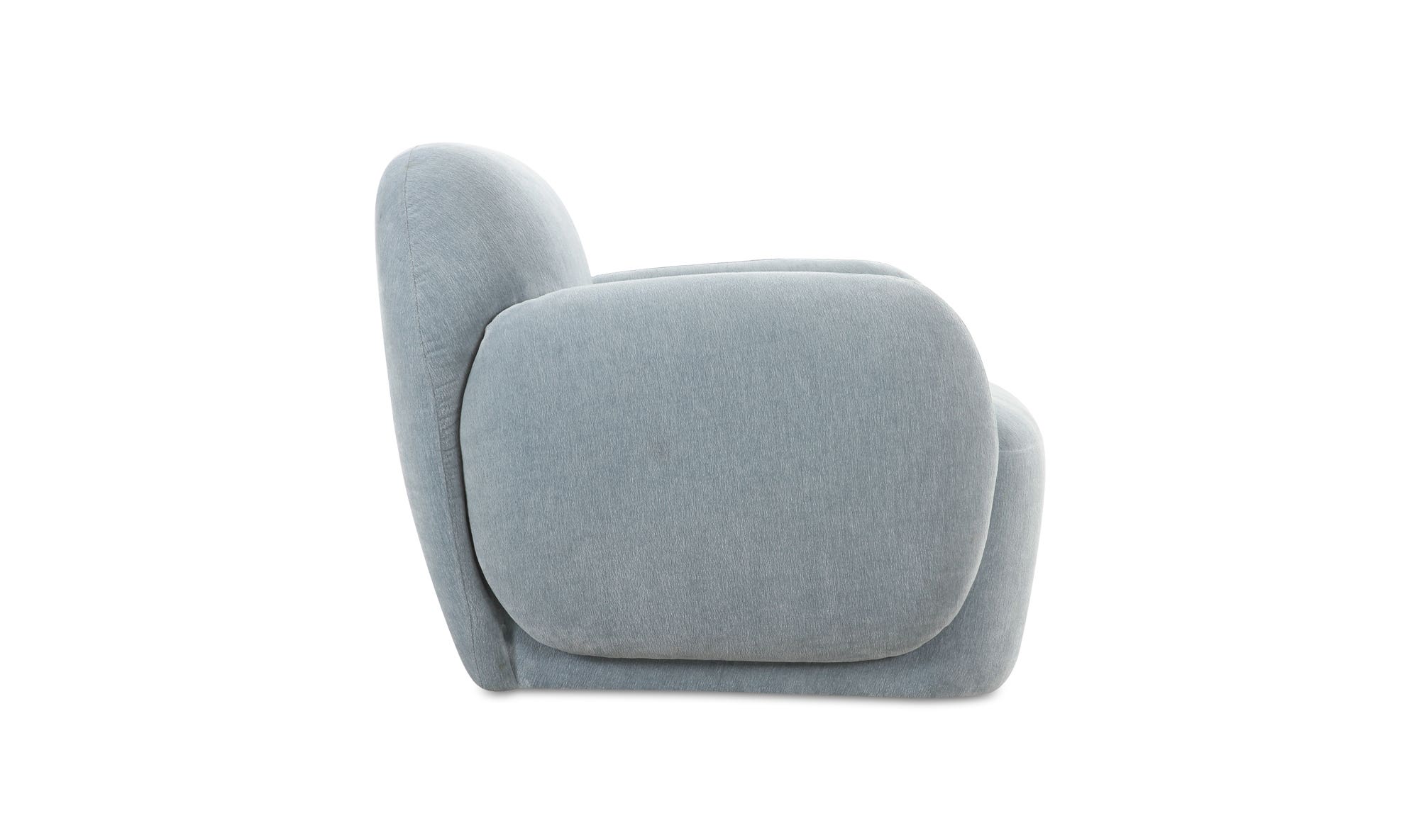 Moe's Hazel Contemporary Lounge Chair - Light Blue