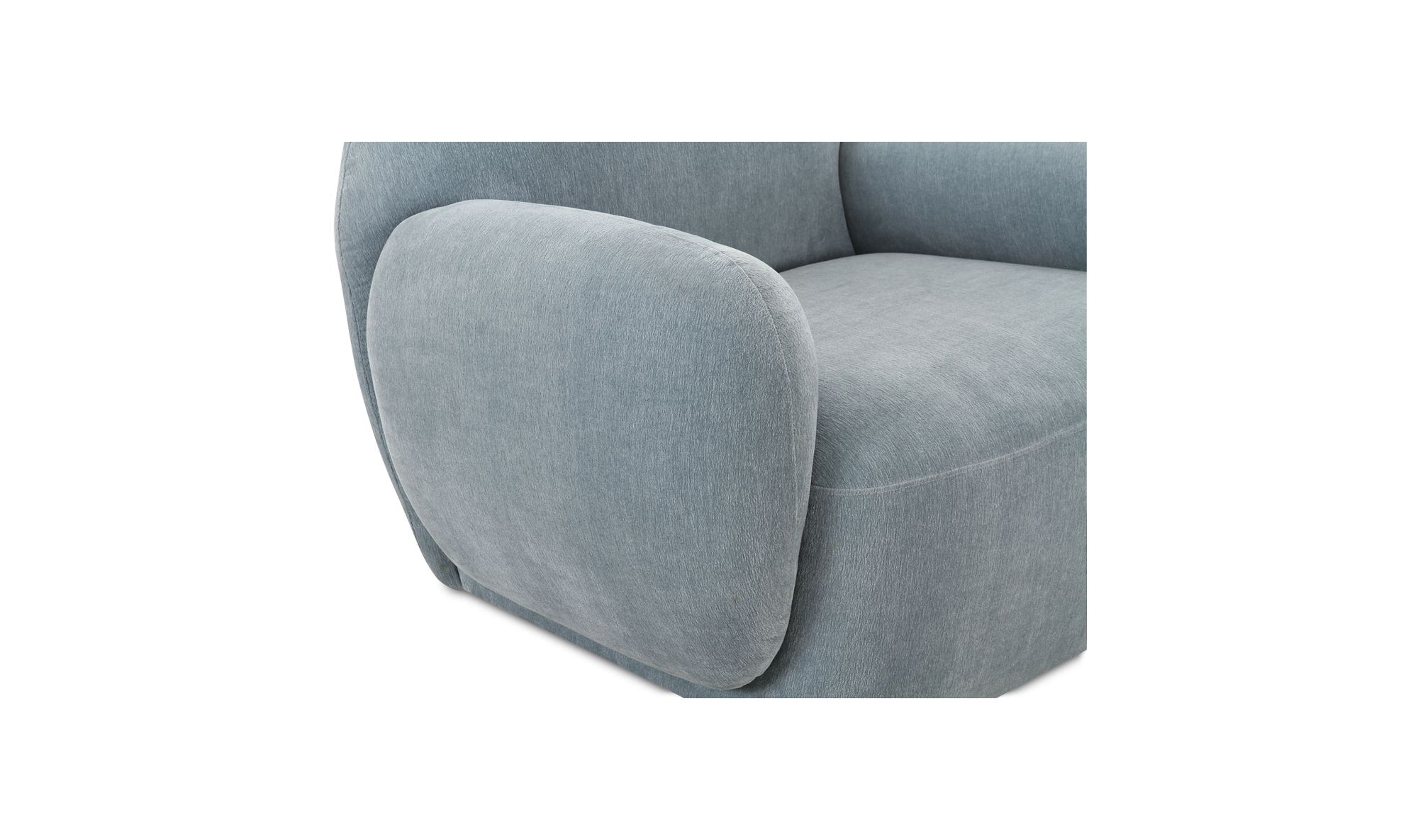 Moe's Hazel Contemporary Lounge Chair - Light Blue