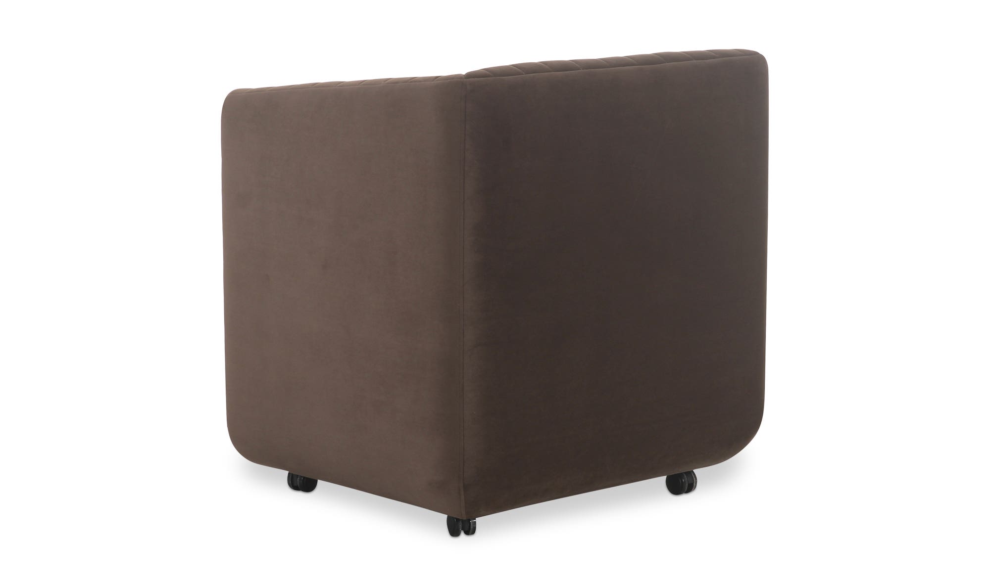 Moe's Jane Contemporary Dining Chair - Brown Velvet