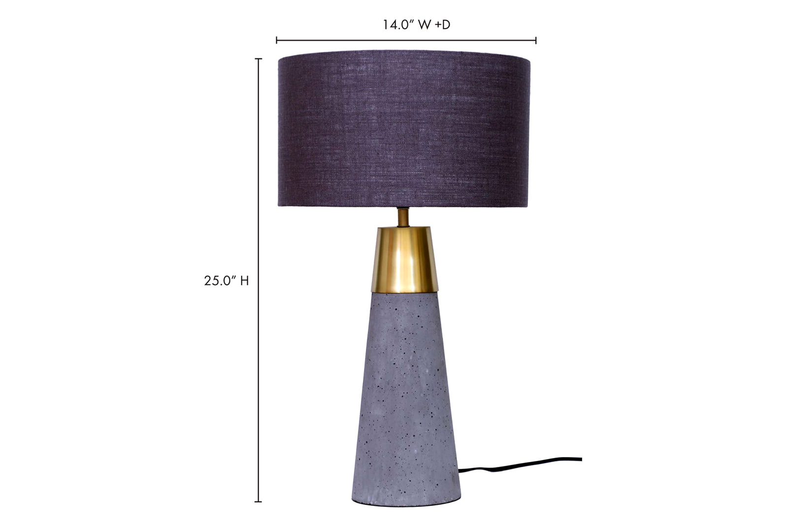 Moe's - Savoy Table Lamp in Gray