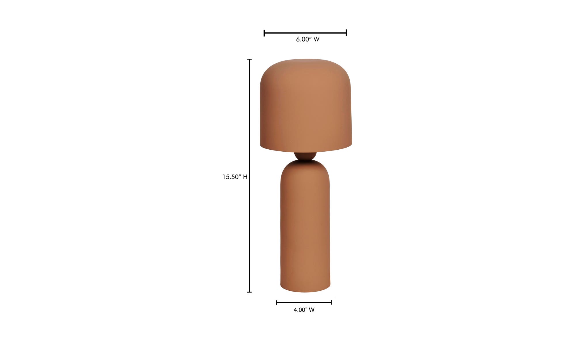 Moe's Echo Contemporary Table Lamp - Terracotta