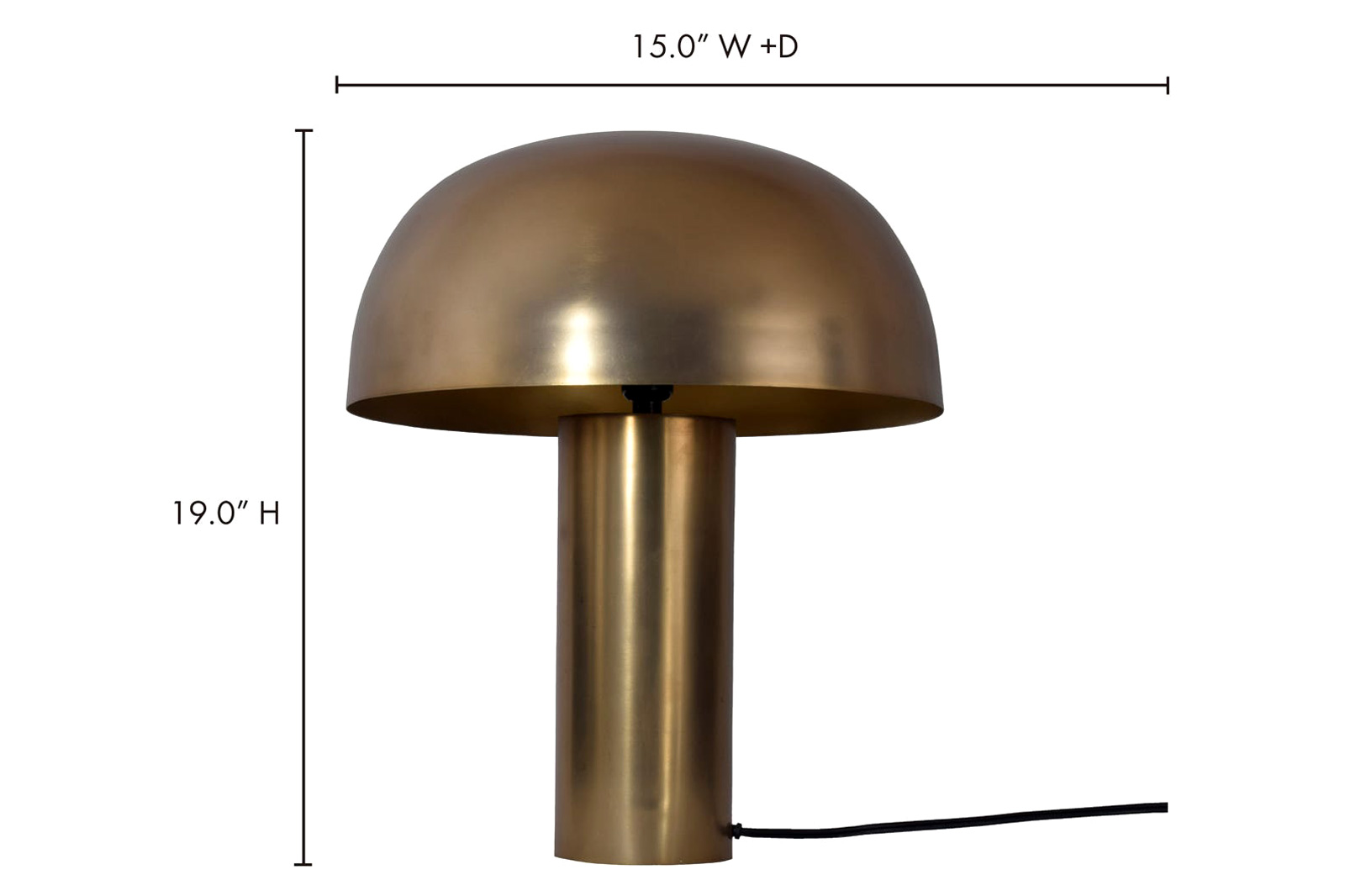 Moe's Nanu Table Lamp - Brass