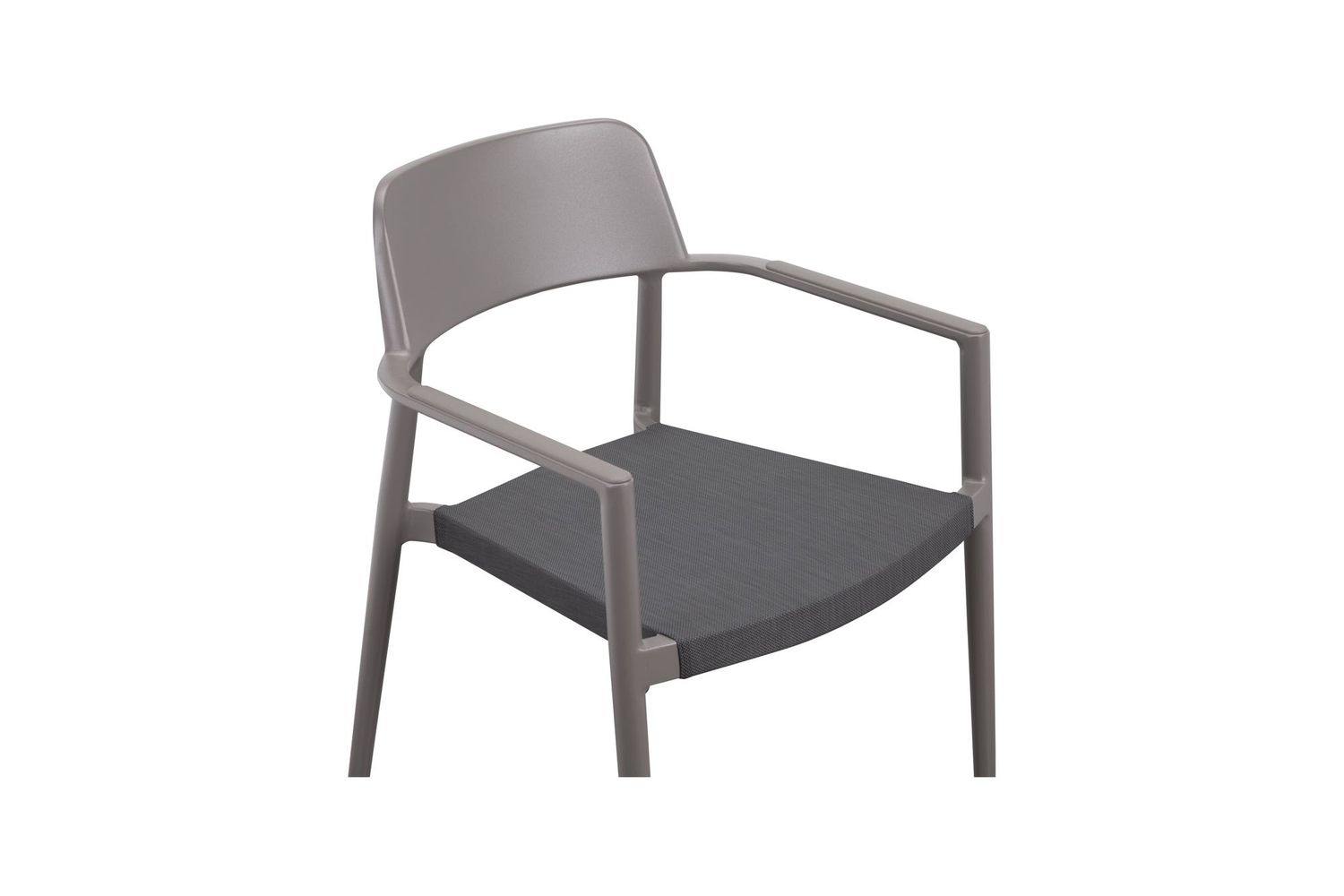 Moe's Ione Modern Outdoor Dining Chair Set of 2 - Gray