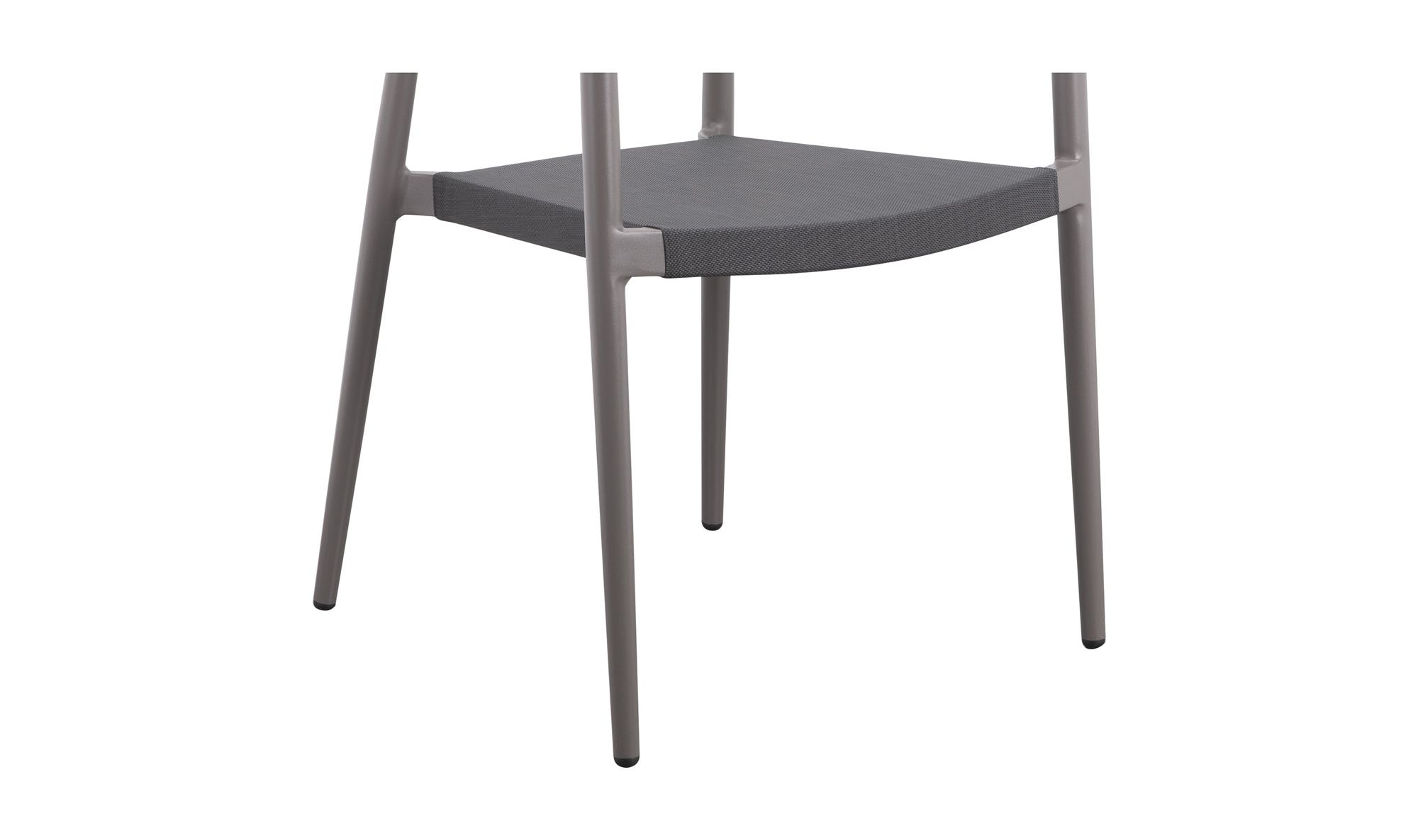 Moe's Ione Modern Outdoor Dining Chair Set of 2 - Gray