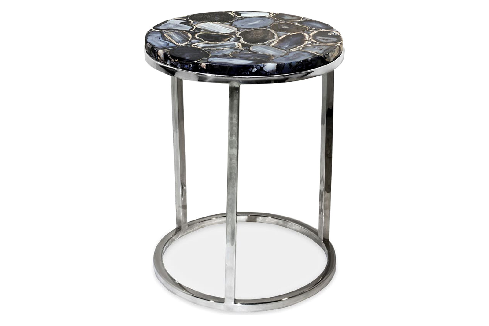 Moe's - Shimmer Agate Accent Table in Gray