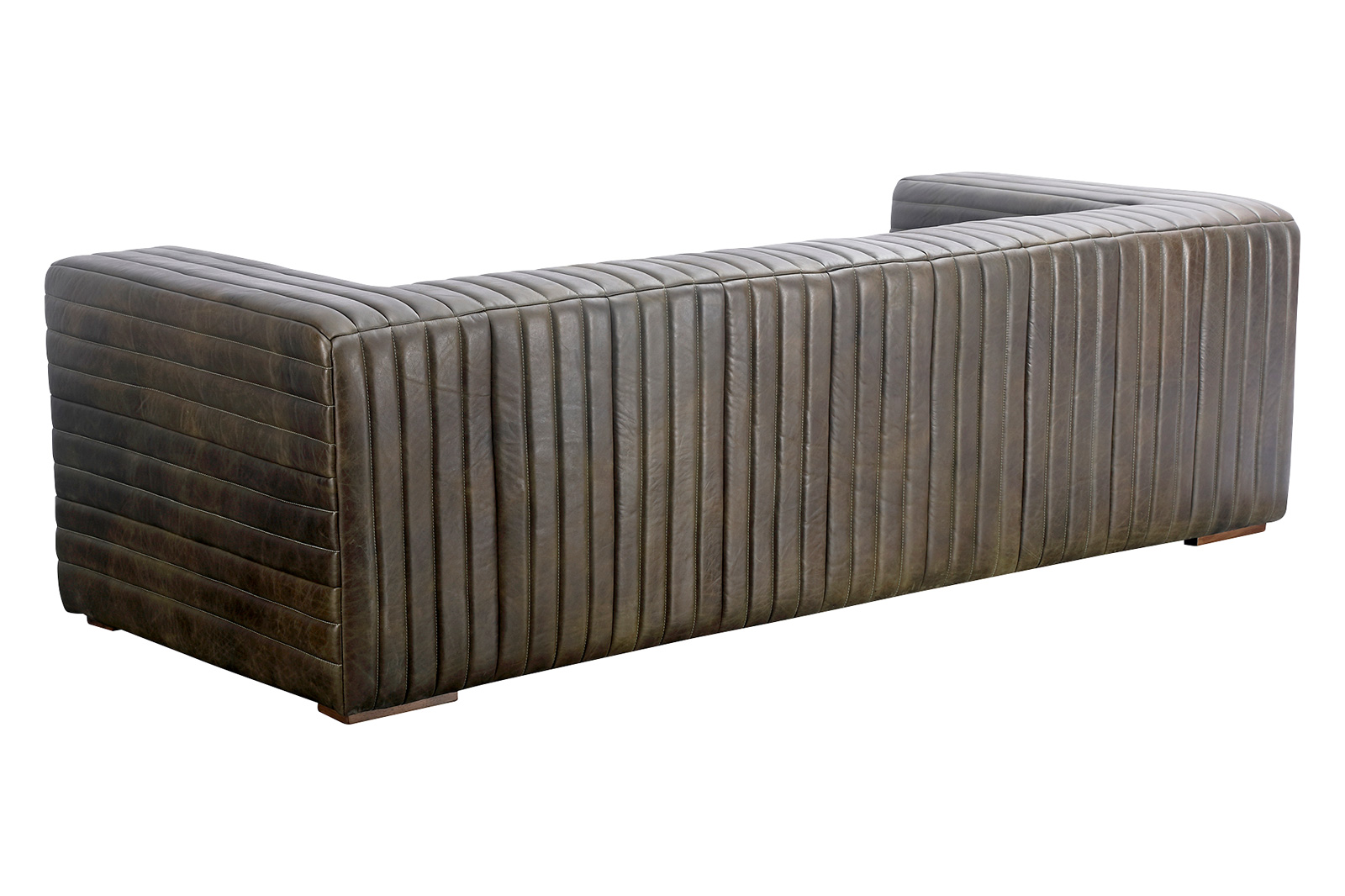 Moe's Castle Sofa - Charred Olive