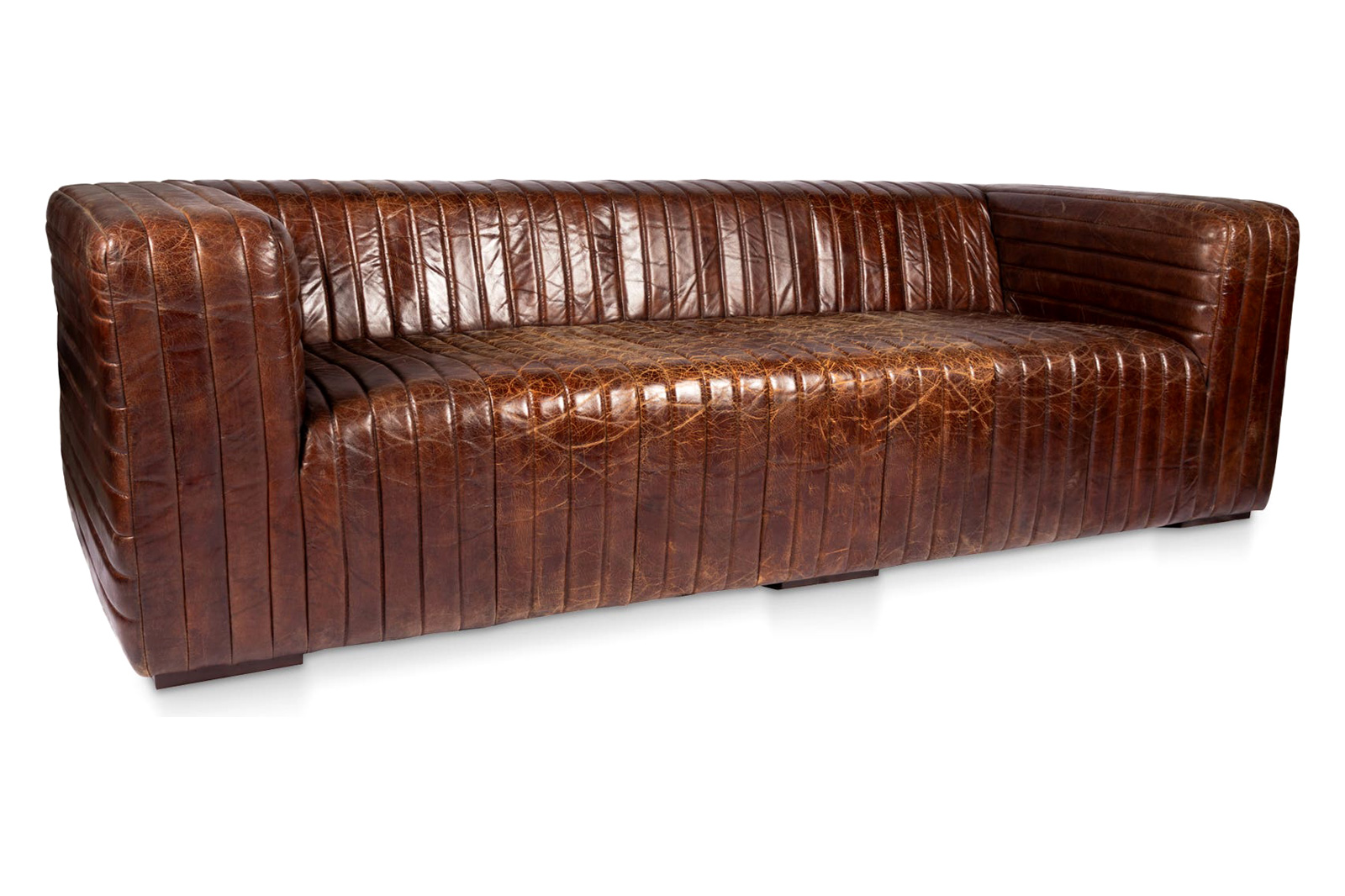 Moe's Castle Sofa - Dark Brown