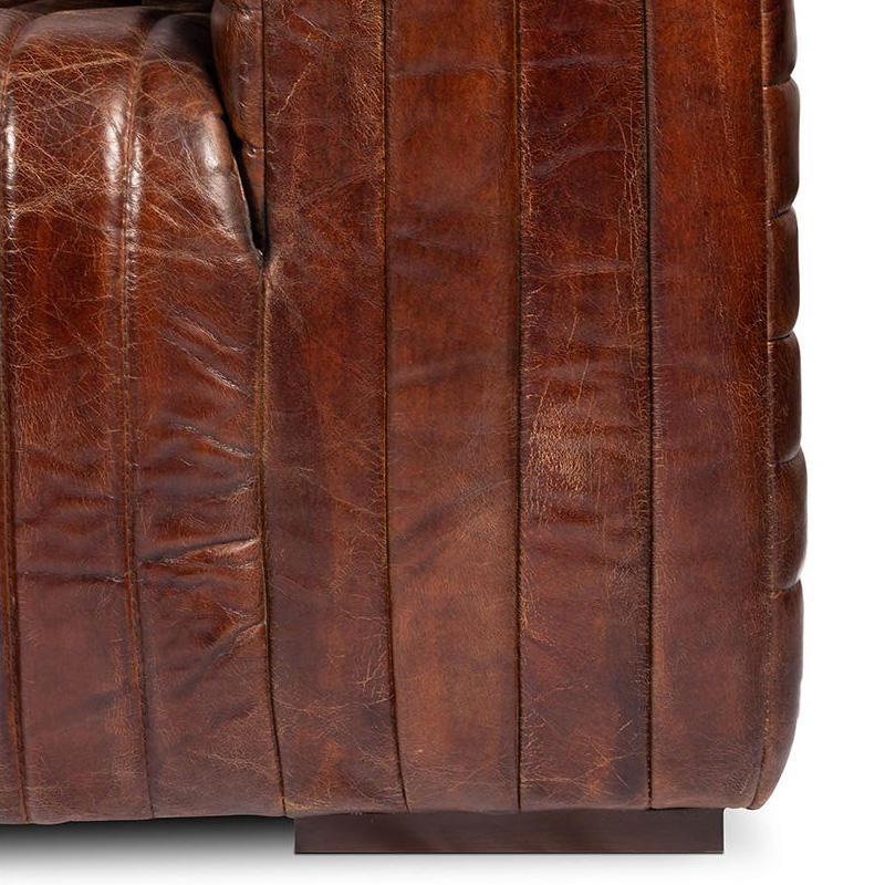 Moe's Castle Sofa - Dark Brown