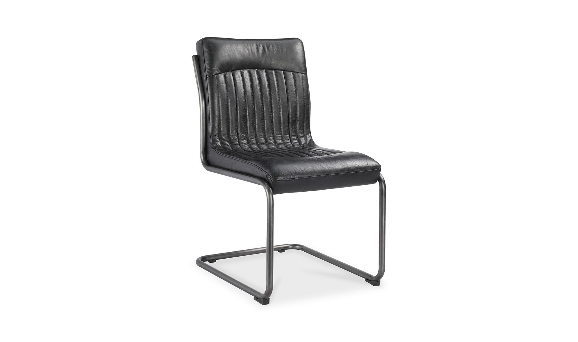 Moe's Ansel Industrial Dining Chair Set of 2 - Black