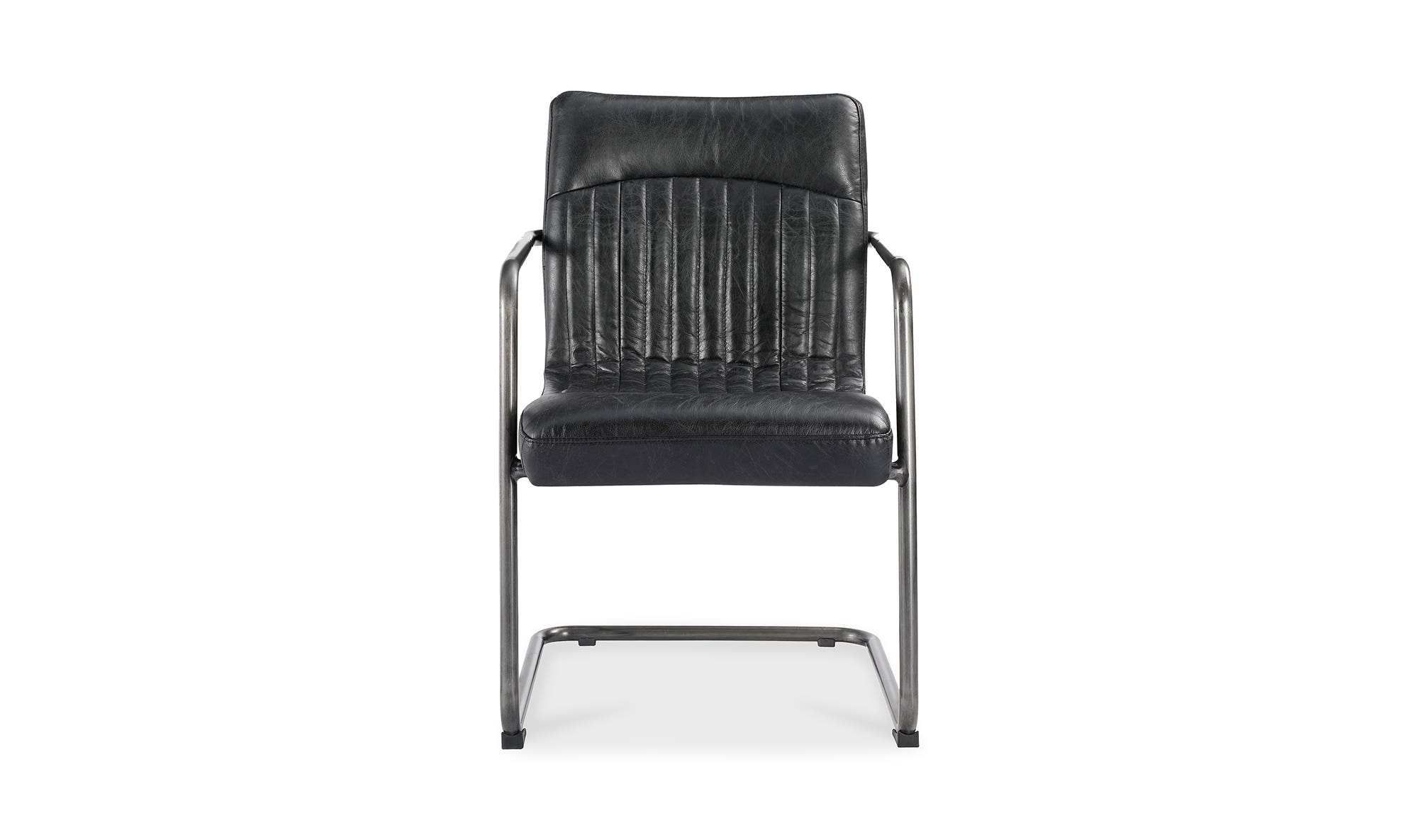 Moe's Ansel Industrial Armchair Set of 2 - Black