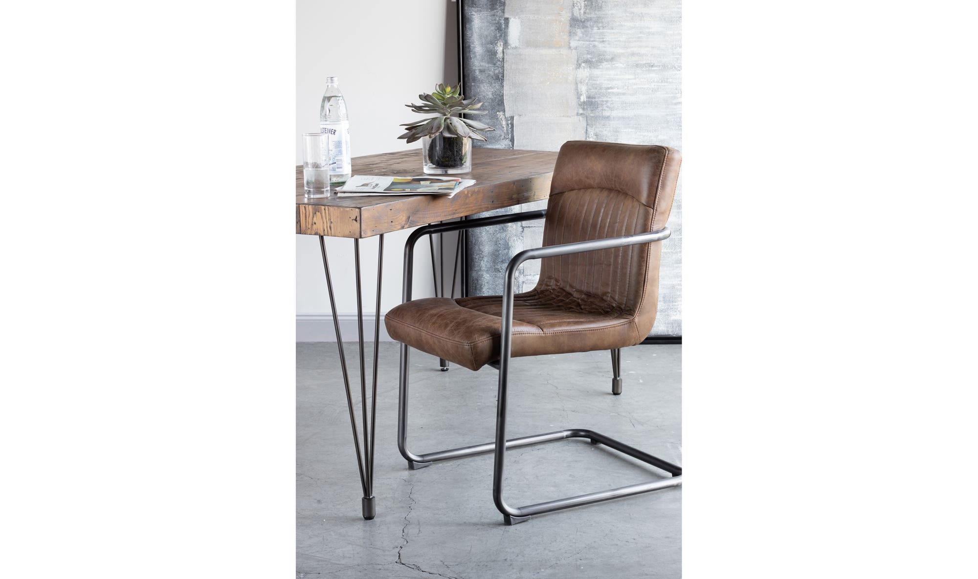 Moe's - Ansel Industrial Armchair Set of 2