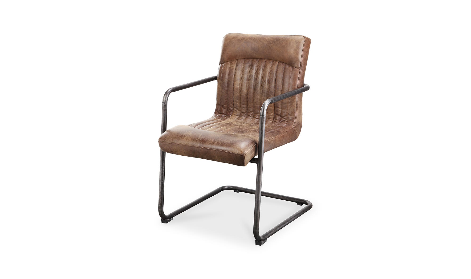 Moe's Ansel Industrial Armchair Set of 2 - Light Brown