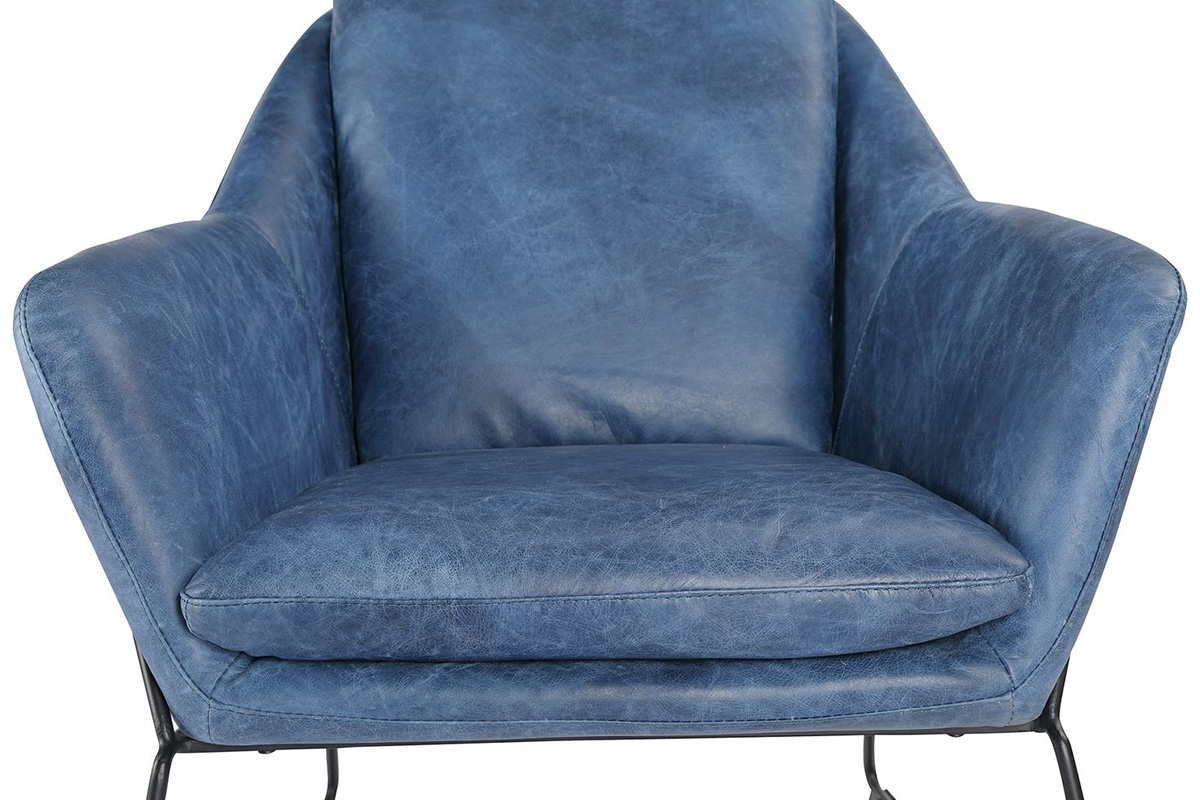 Moe's Greer Club Chair - Dark Blue