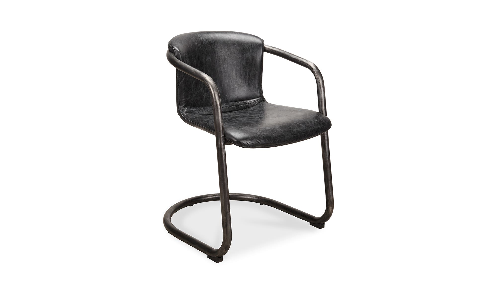 Moe's Freeman Industrial Dining Chair Set of 2 - Black