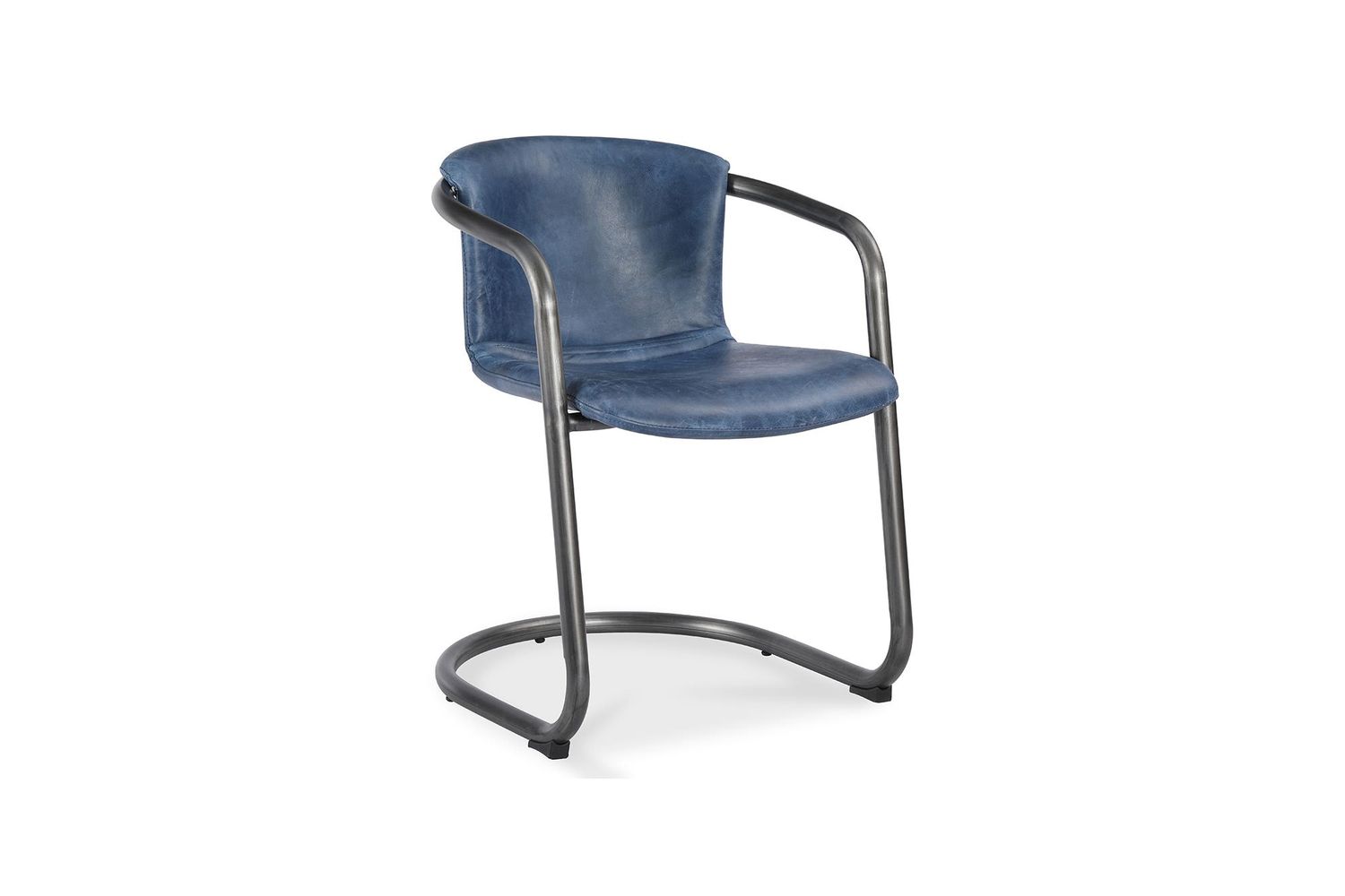 Moe's Freeman Industrial Dining Chair Set of 2 - Dark Blue