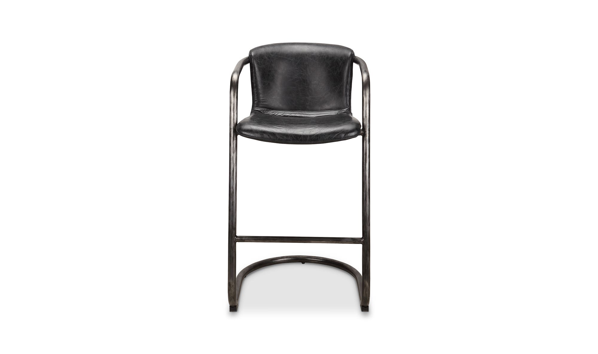 Moe's Freeman Industrial Bar Stool Set of 2 - Black