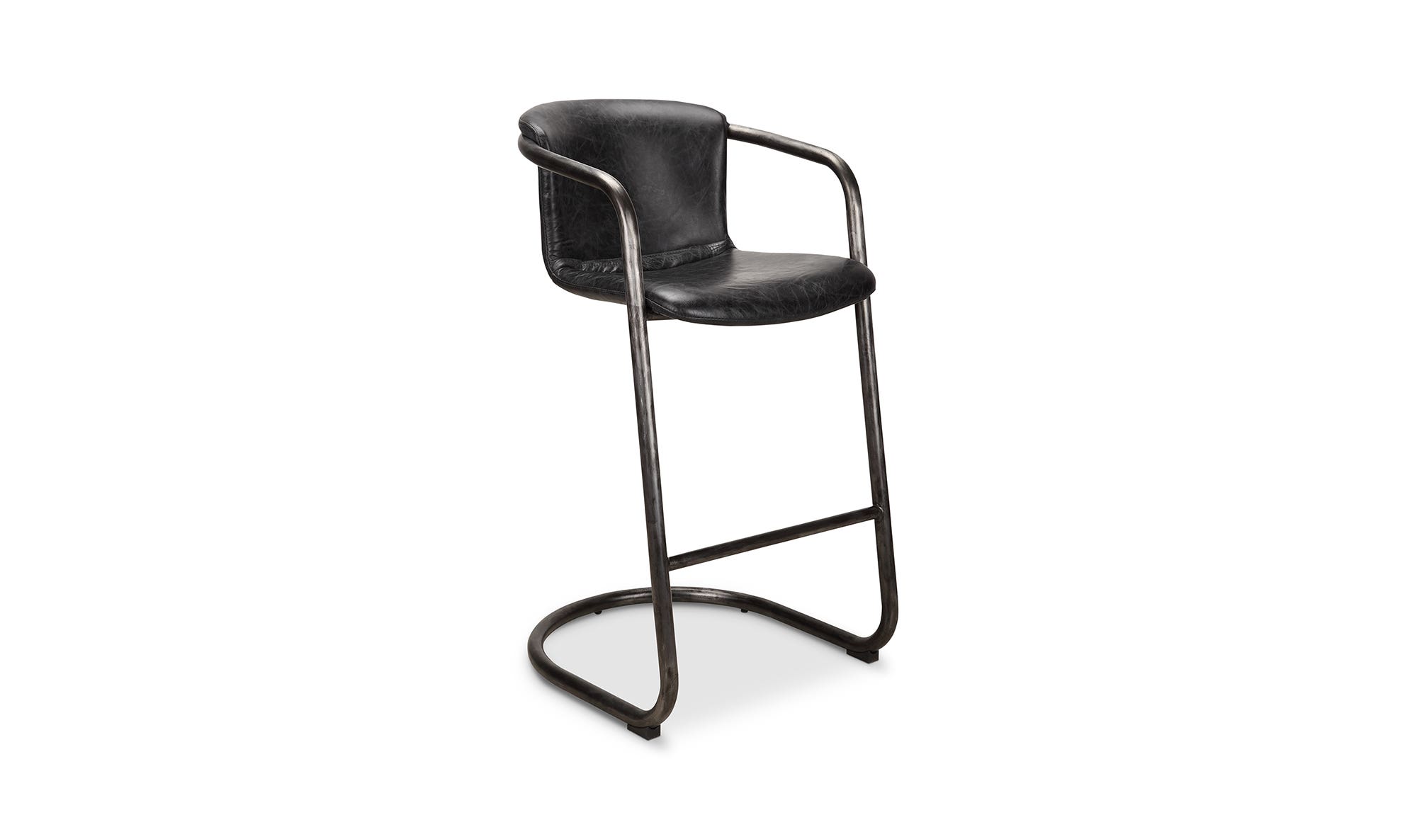 Moe's Freeman Industrial Bar Stool Set of 2 - Black