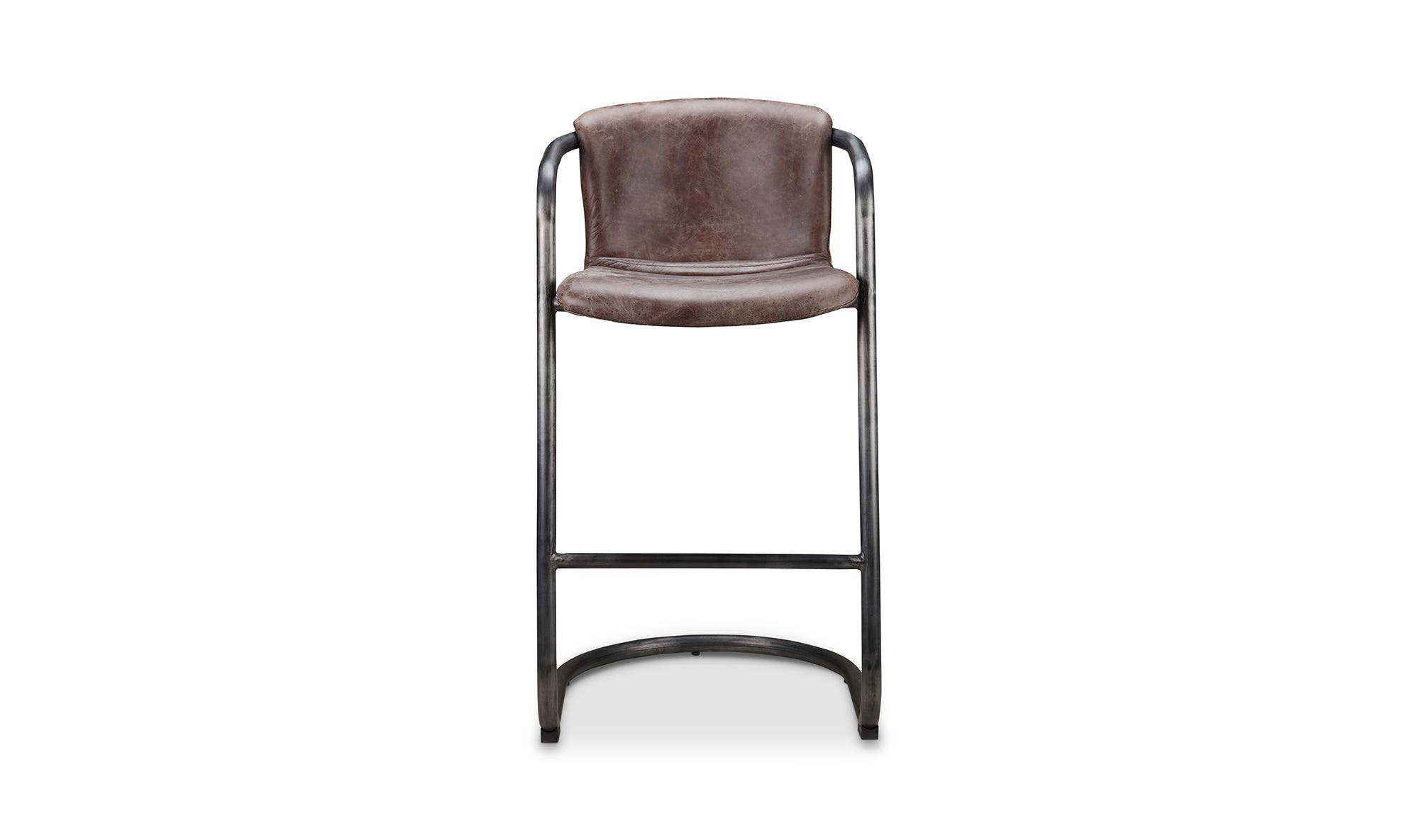 Moe's Freeman Industrial Bar Stool Set of 2 - Brown