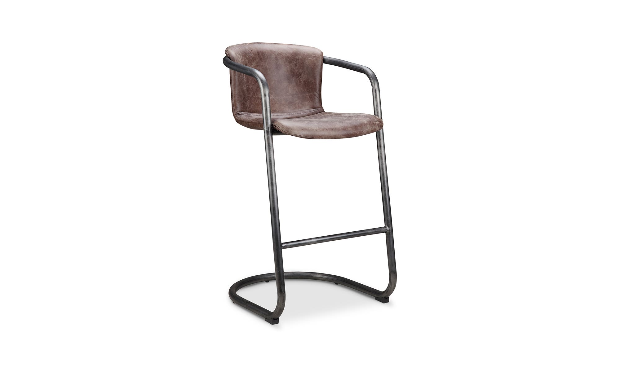 Moe's Freeman Industrial Bar Stool Set of 2 - Brown