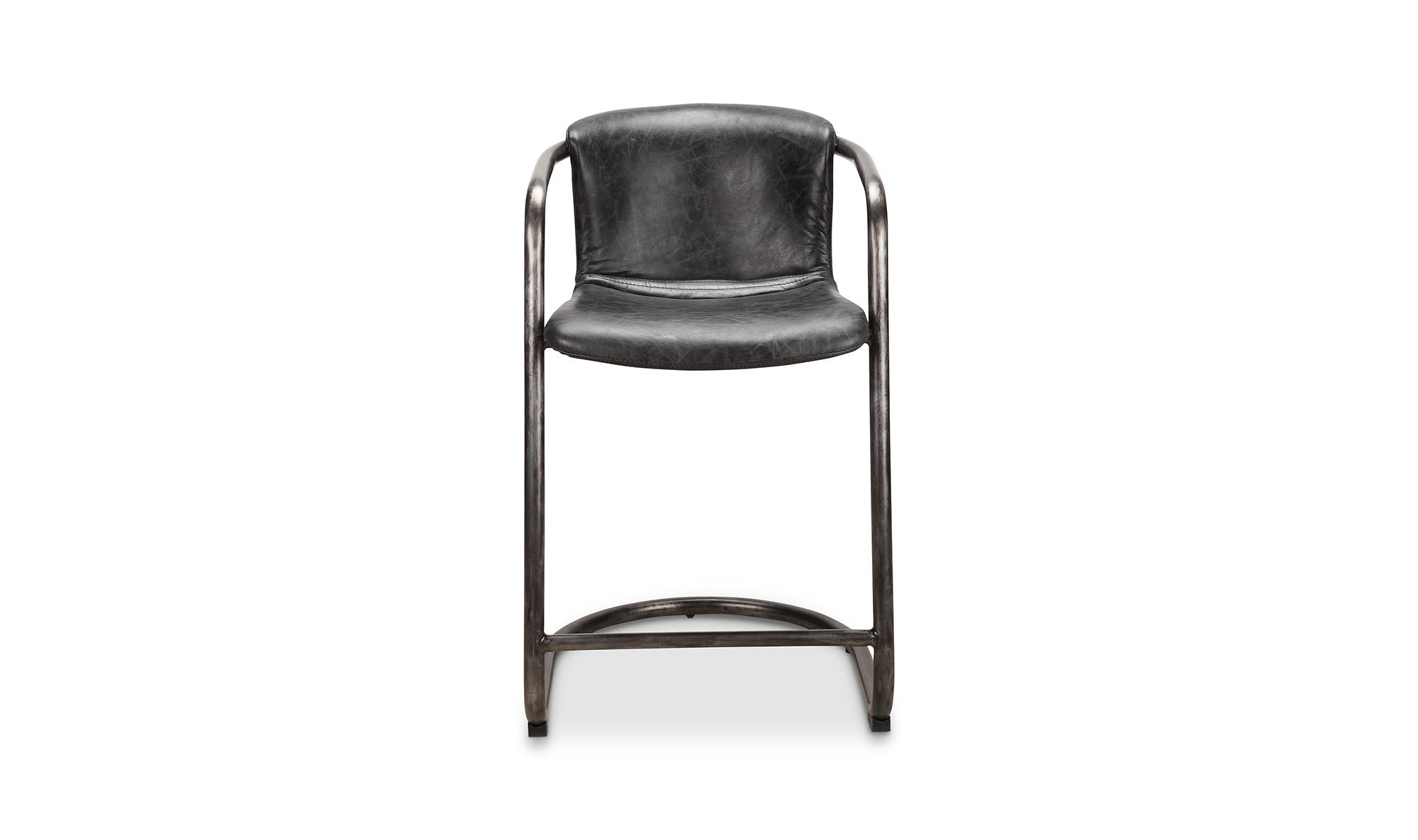 Moe's Freeman Industrial Counter Stool Set of 2 - Black