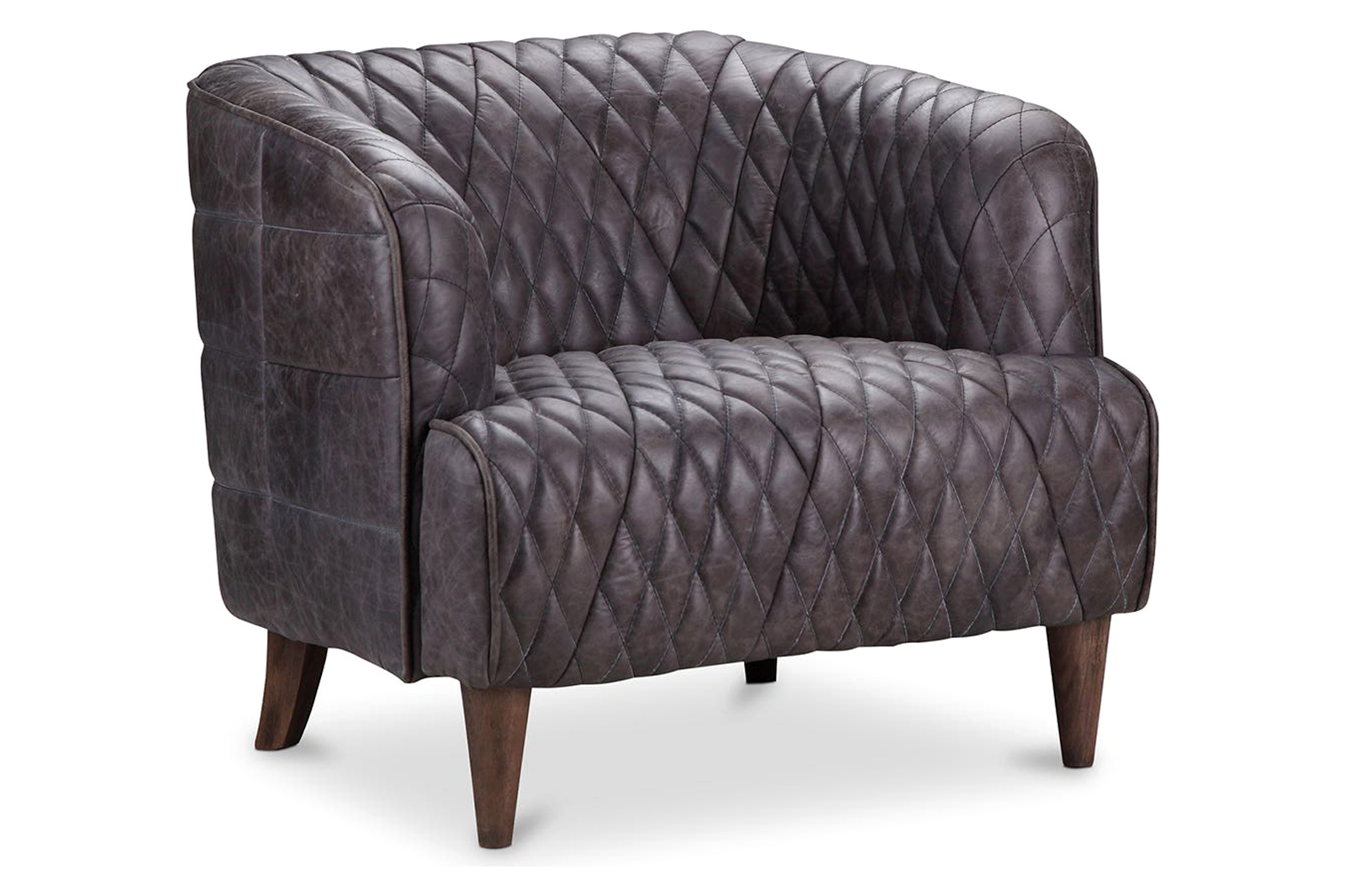 Moe's Magdelan Tufted Leather Armchair - Ebony