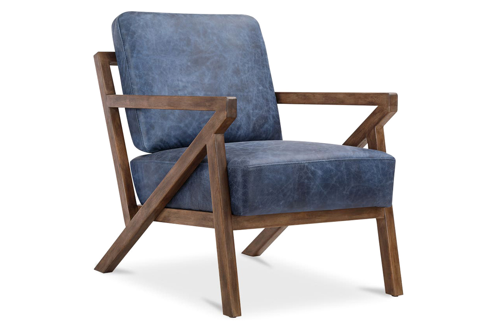 Moe's Drexel Armchair - Dark Blue