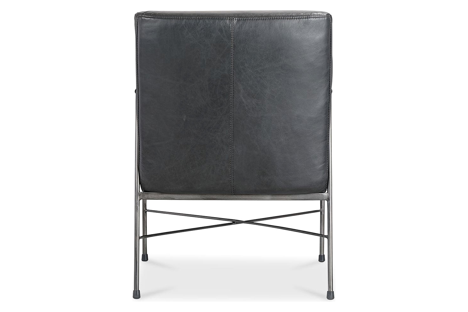 Moe's Dagwood Leather Armchair - Black