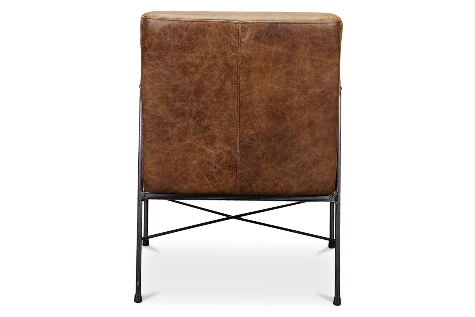 Moe's Dagwood Leather Armchair - Cappuccino