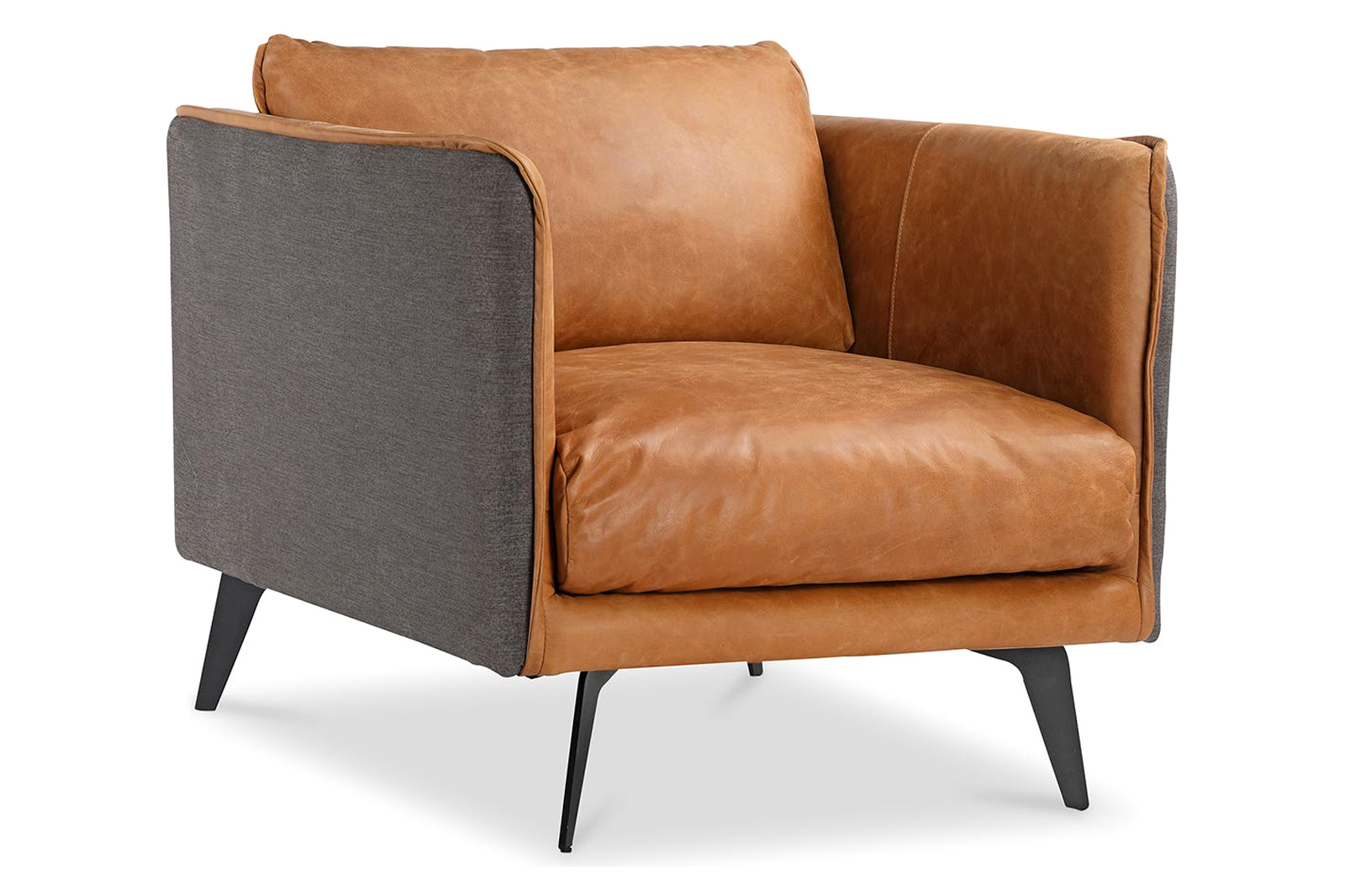 Moe's - Messina Leather Armchair in Brown