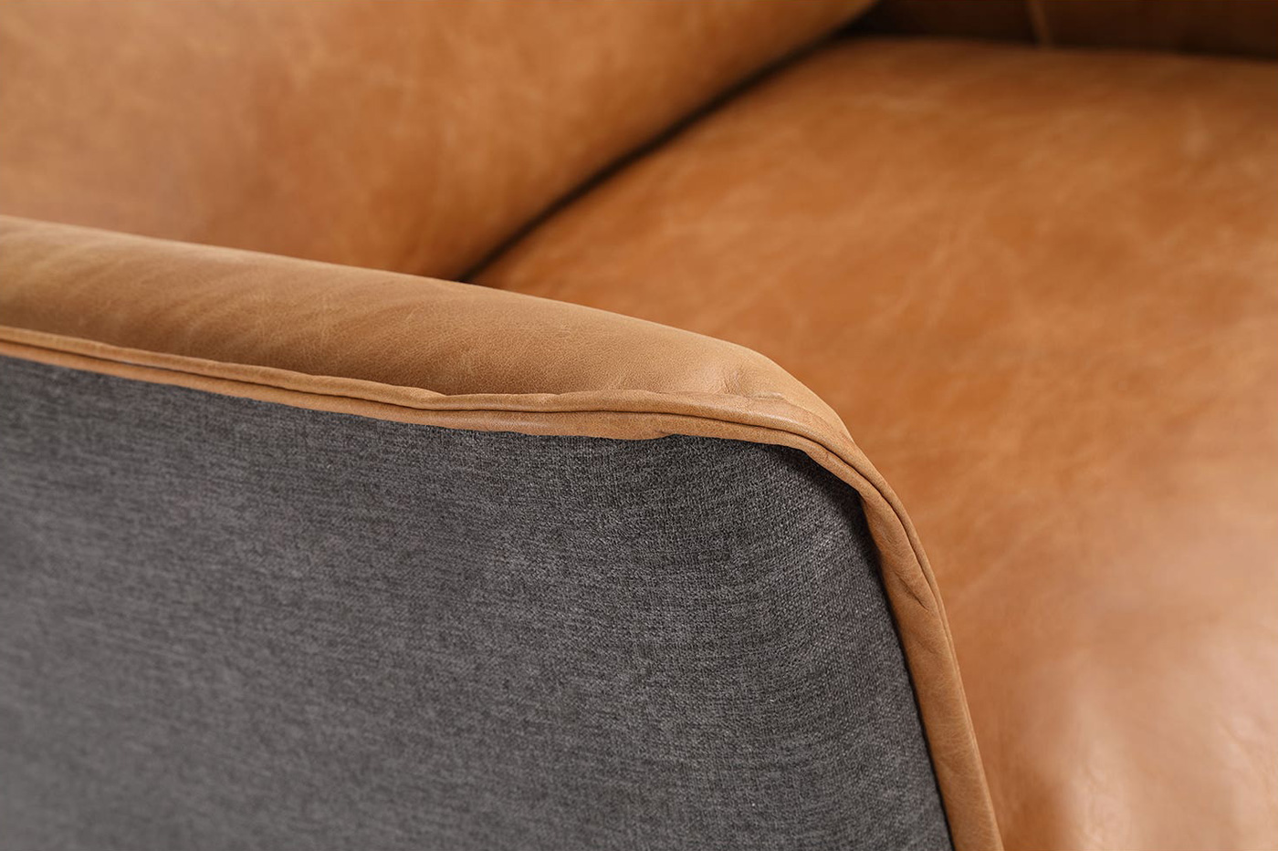 Moe's - Messina Leather Armchair in Brown